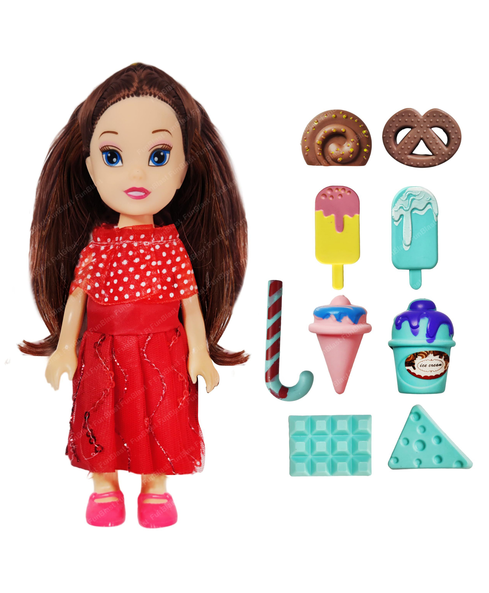 FunBlast Cute Doll with Desert Toy Playset for Girls Random Color-image-30