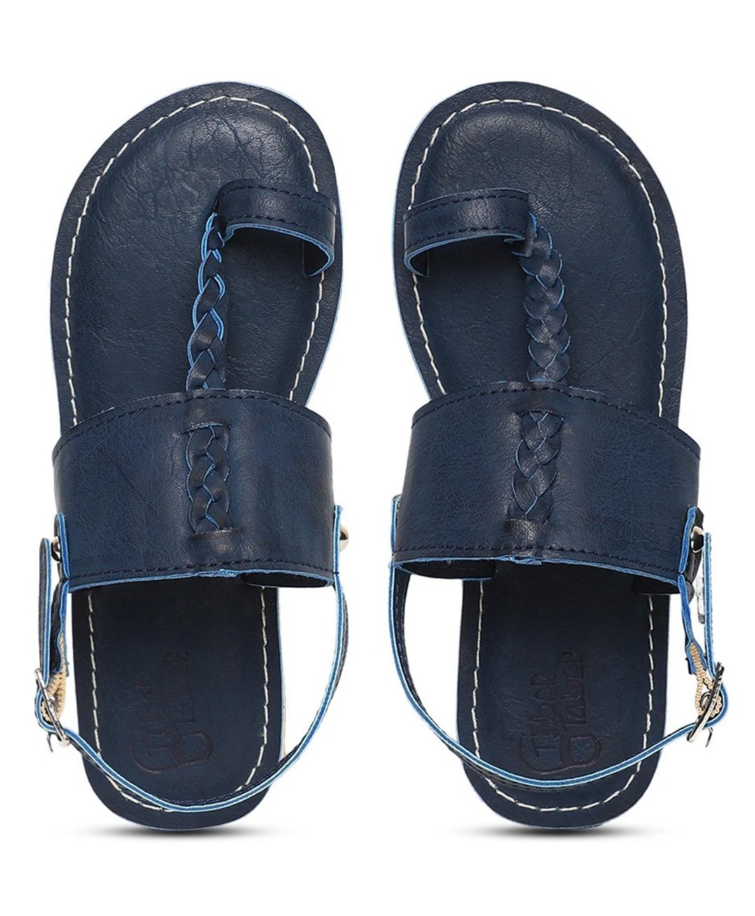 Tiber Taber Braid Designed Sandals - Blue-picture-45
