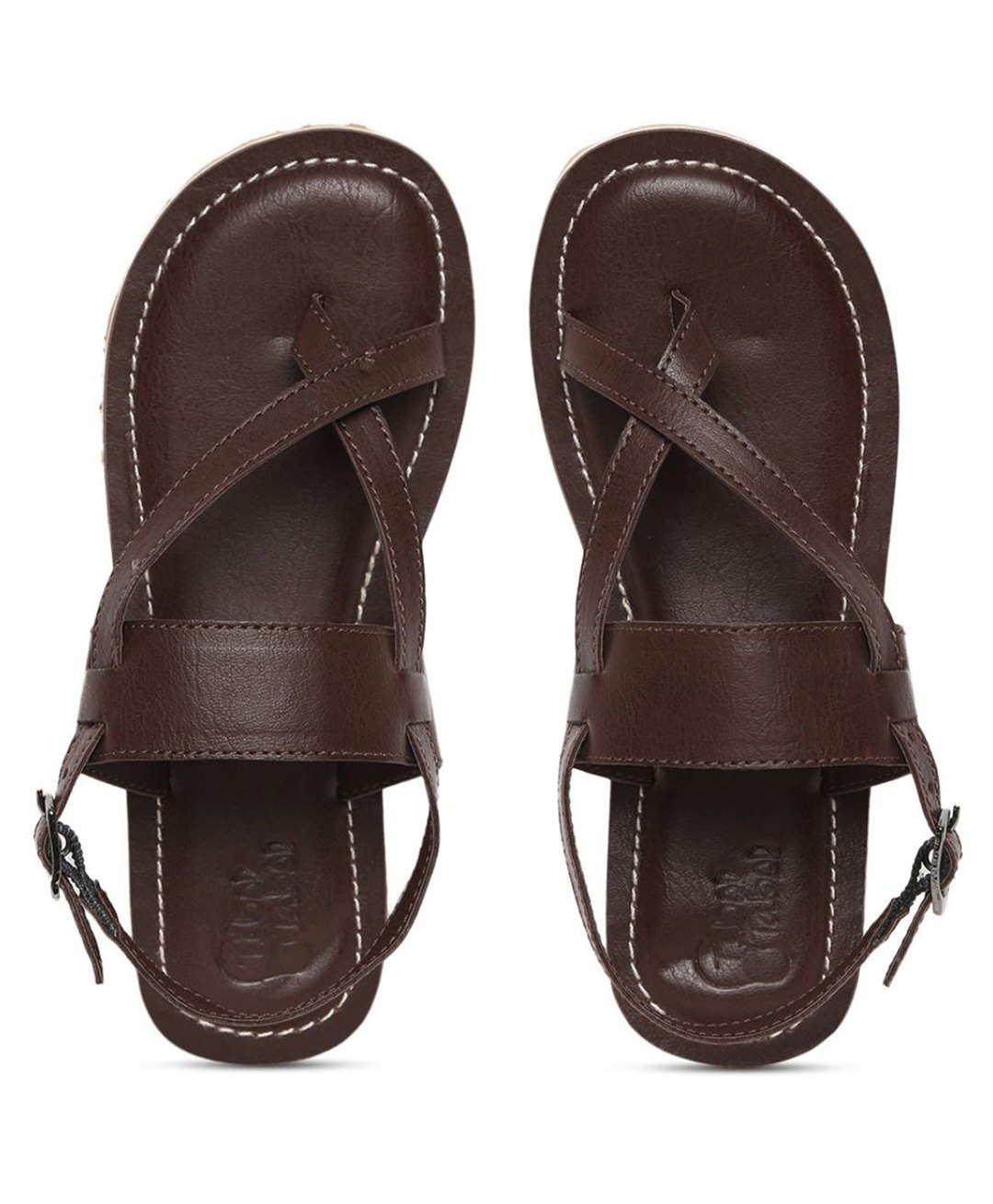 Tiber Taber Solid Buckle Clip Closure Sandals - Mocha-picture-17
