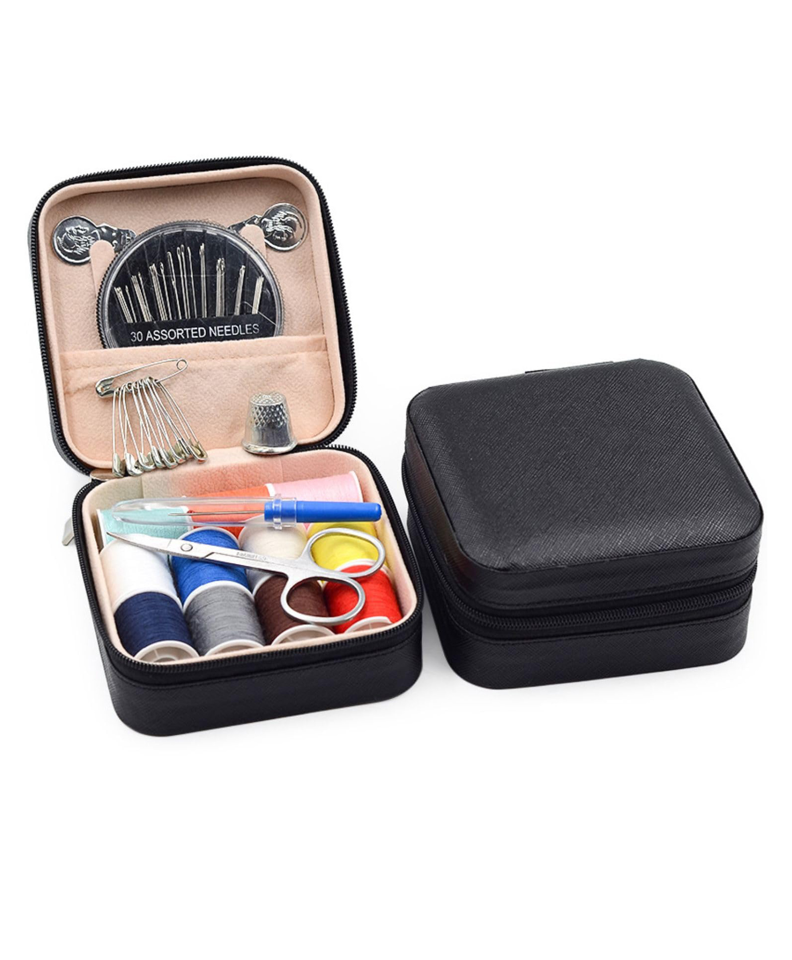 FunBlast Small & Portable Sui Dhaga Kit Pack of 1 Needle and Thread Box (Black)-picture-46