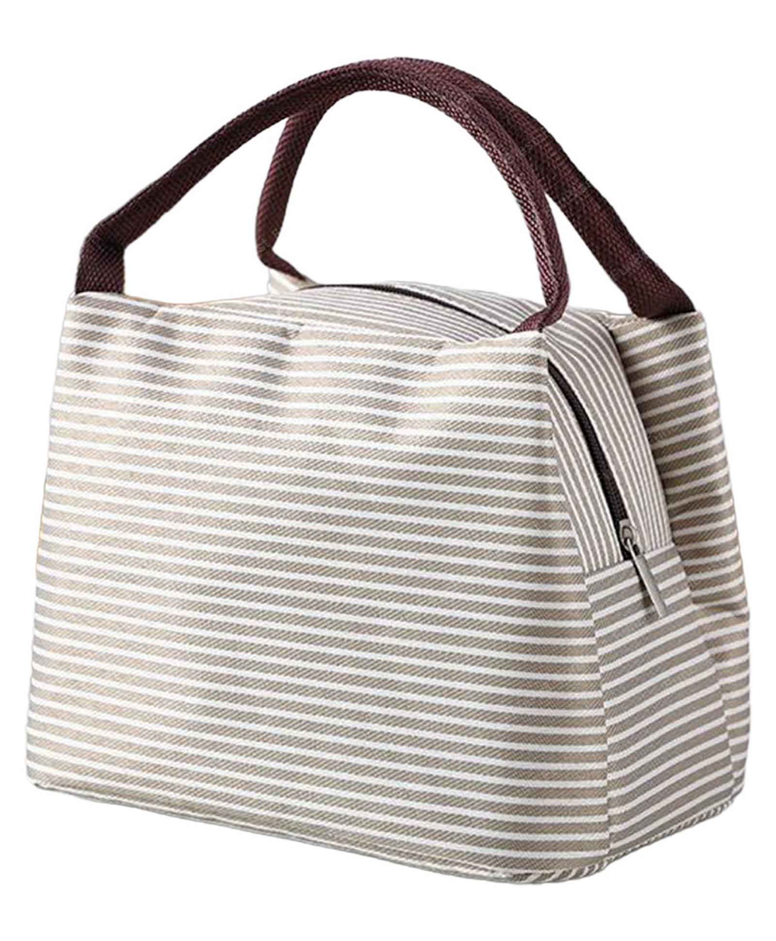 FunBlast Multi-Purpose Carrying Insulated Travel Lunch Bag Brown-image-18