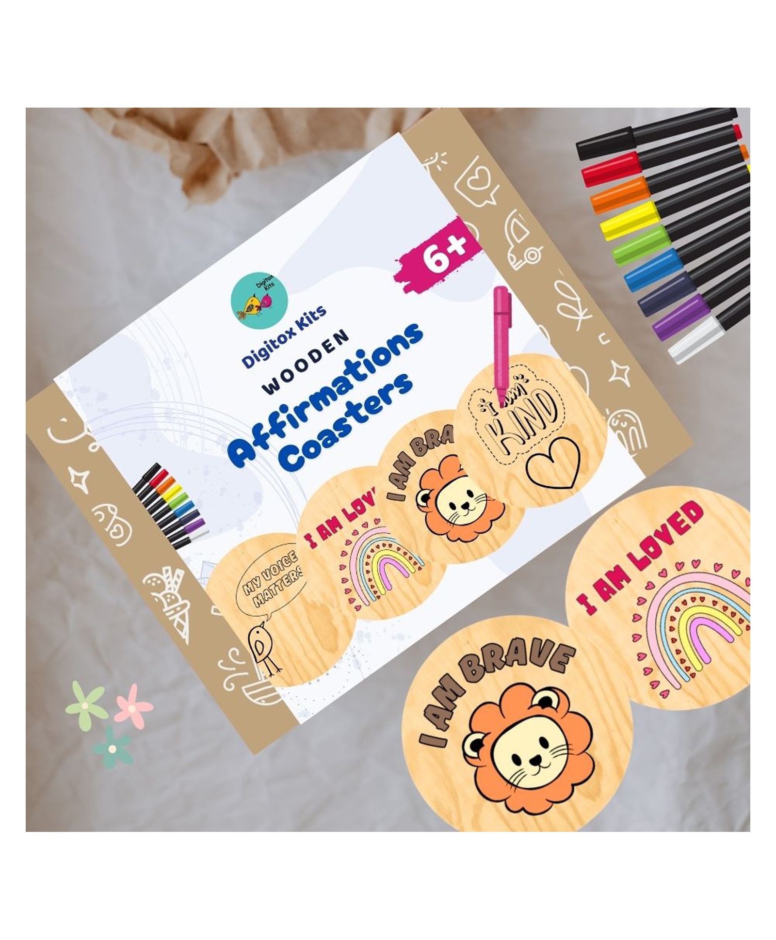 Digitox Kits DIY Wooden Affirmation Coasters-image-33