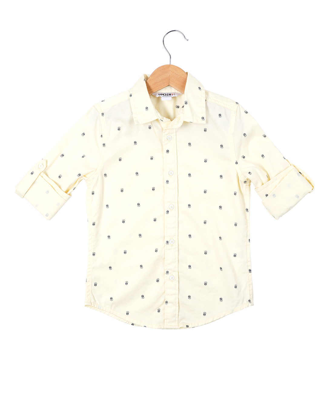 Under Fourteen Only Full Sleeves Abstract Printed Shirt - Yellow-picture-26
