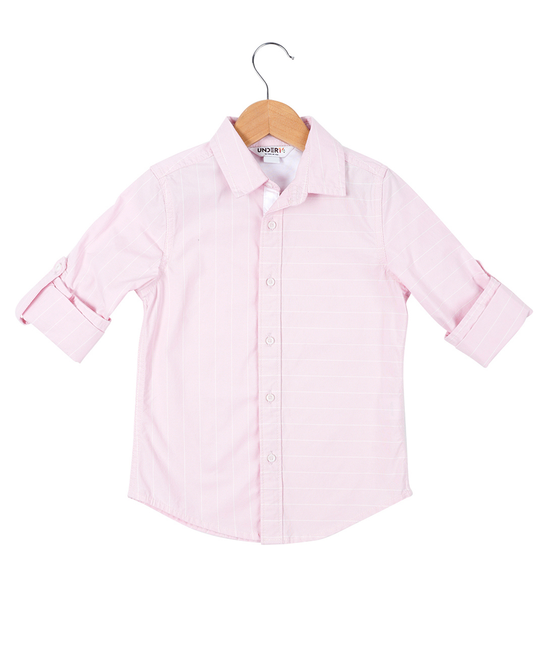Under Fourteen Only Full Sleeves Striped Shirt - Pink-picture-23