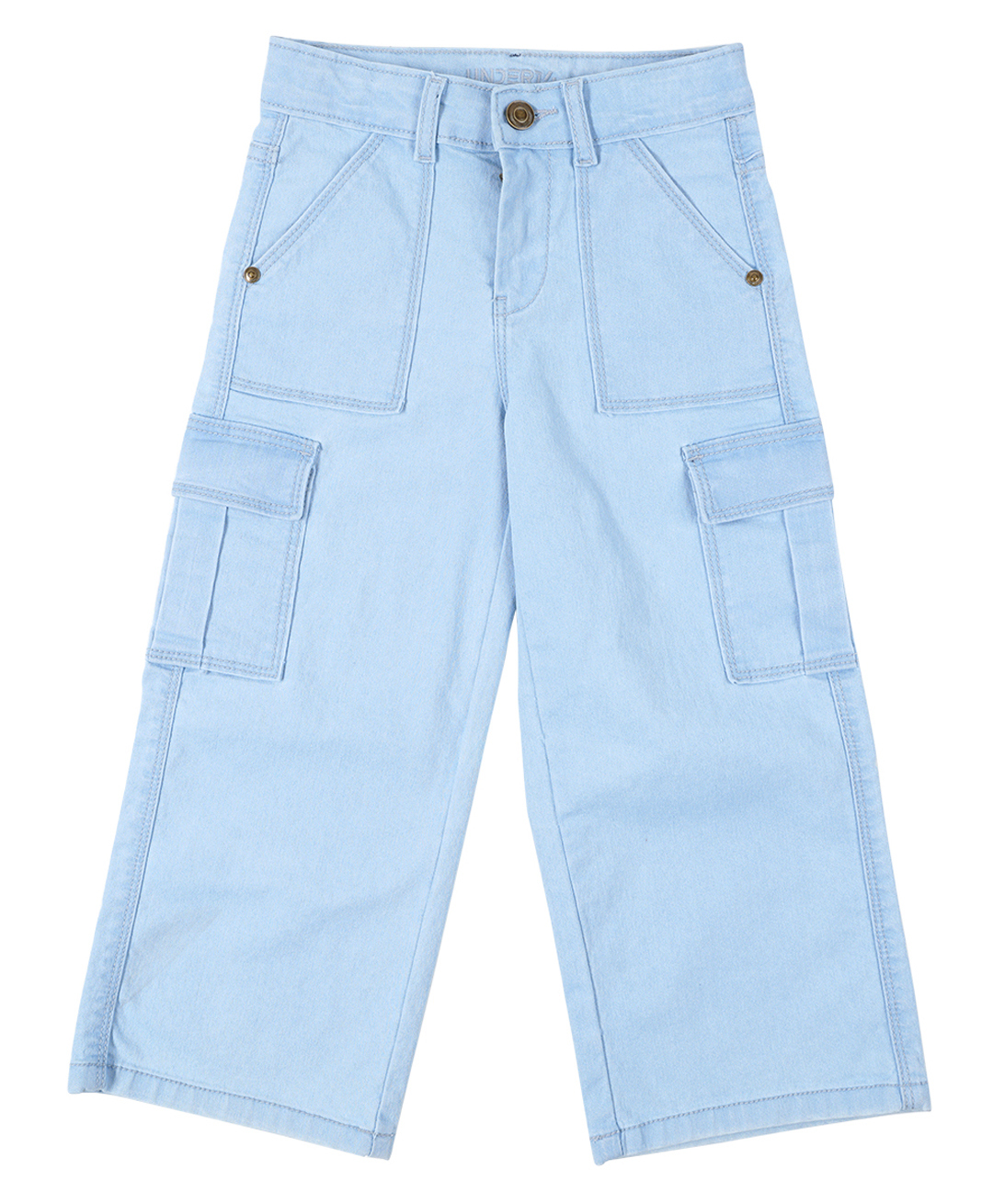 Under Fourteen Only Solid Cargo Jeans - Green-picture-37