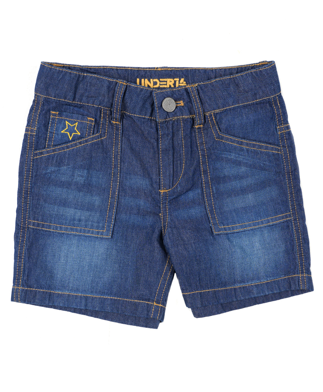 Under Fourteen Only Mild Washed Shorts - Blue-picture-12
