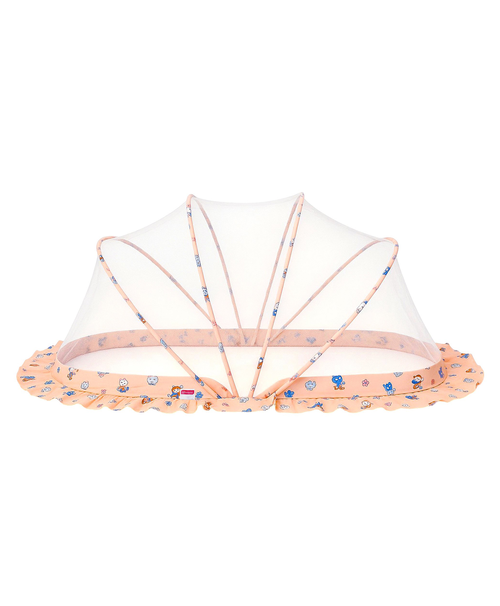 VParents Foldable Baby Mosquito Net, Bottomless Net for Infants, for Safe & Easy Use,Ensures Your Baby's Safe Sleep 110 x 65 x 60cms, for Babies & Toddlers (0 to 18 Months) Color Pattern,Multicolor-image-34