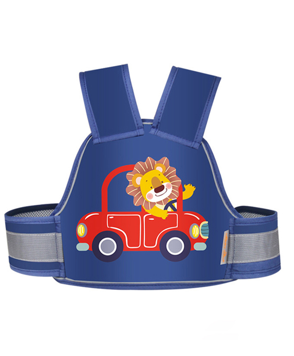Chinmay Kids Safety Belt for Two Wheeler with Reflective Strips Adjustable Safety Harness - Navy Blue-picture-23