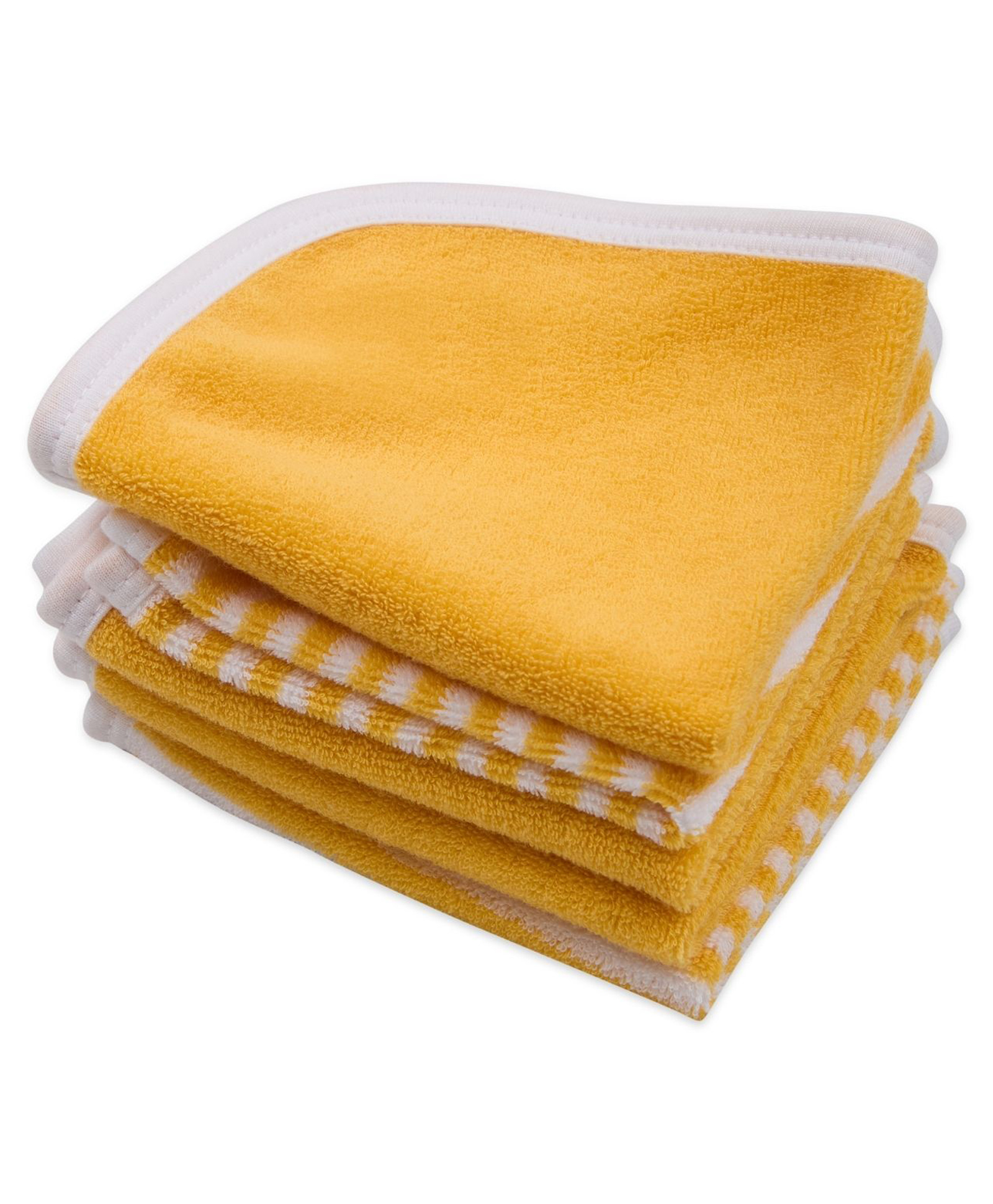 My Milestones Premium Wash Cloths Pack of 5 L 22 x B 22 cm - Mustard-picture-2
