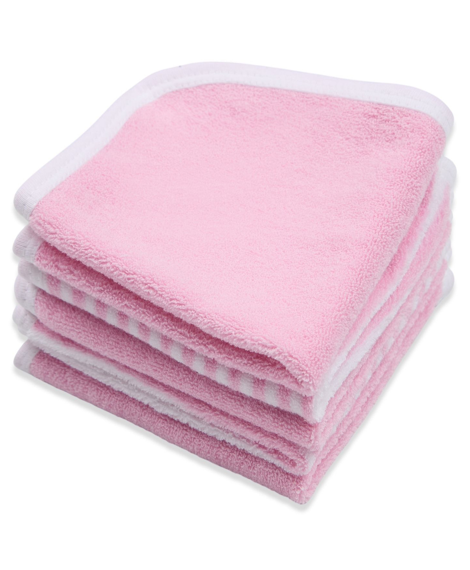 My Milestones Premium Wash Cloths Pack of 5 L 22 x B 22 cm - Parfait Pink-image-1