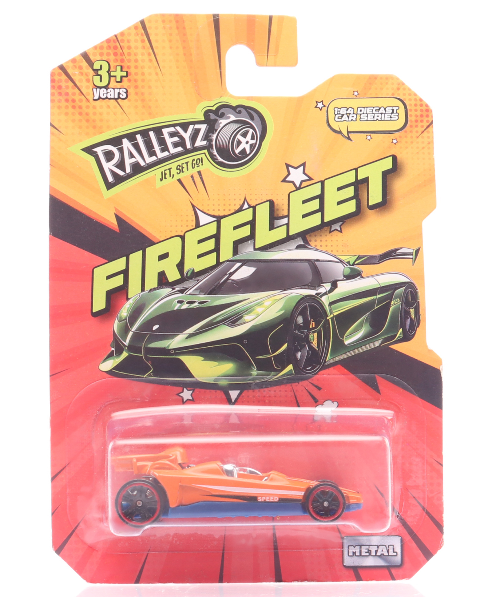 Ralleyz 1:64 Firefleet Die Cast Freewheel Toy Car-image-4