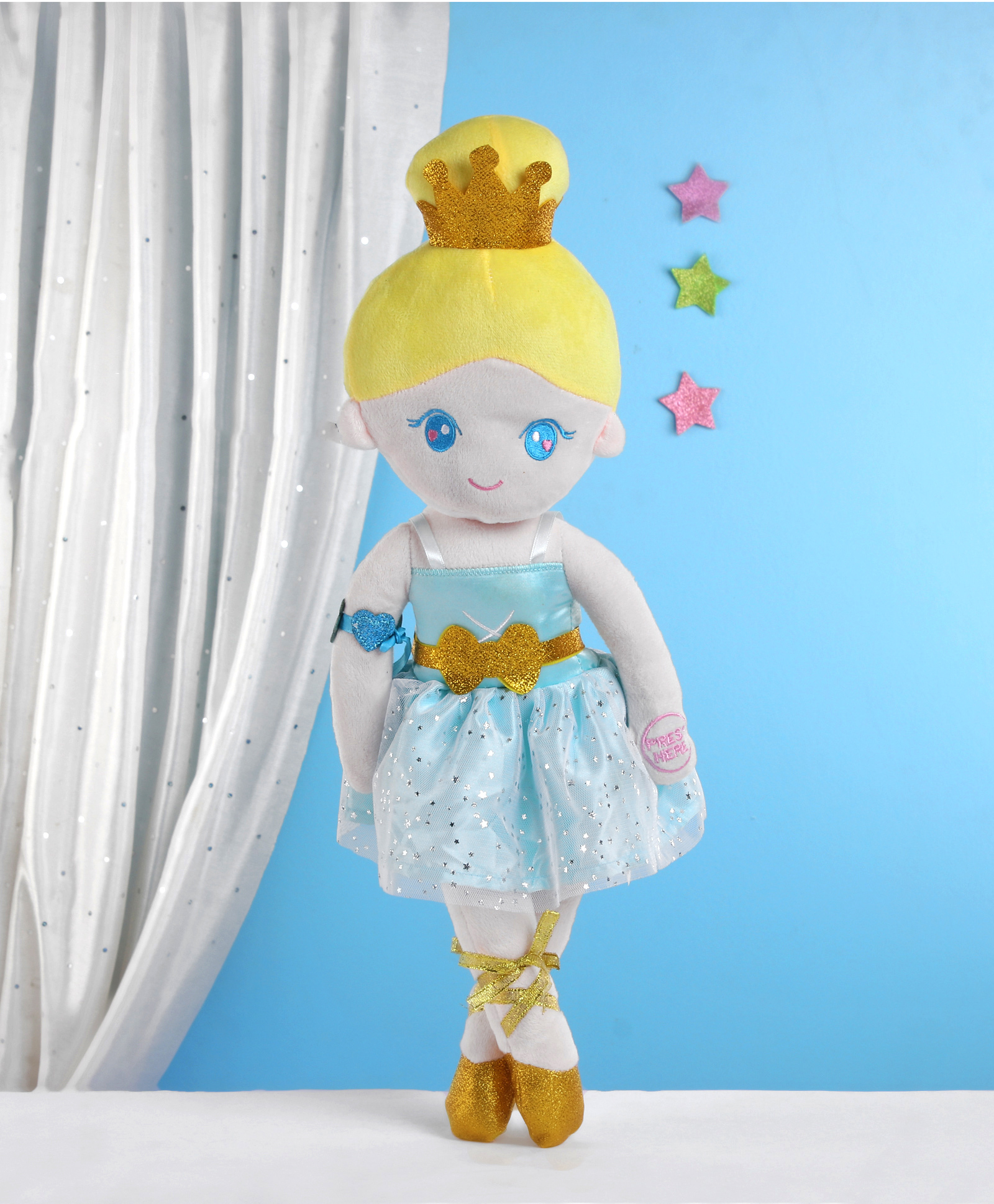 Gurliez Princess Arya Soft Stuffed Talking Girl Doll Cuddly Soft Plush Toy Helps to Learn Role Play - Height 45 cm-image-41