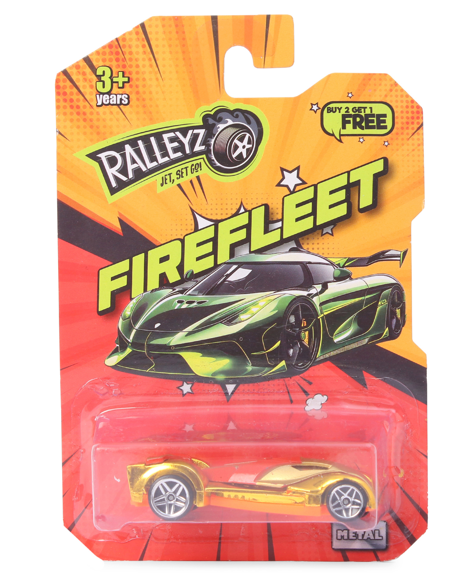 1:64 Firefleet Die Cast Freewheel Celeste Yellow - Color May Vary-image-47