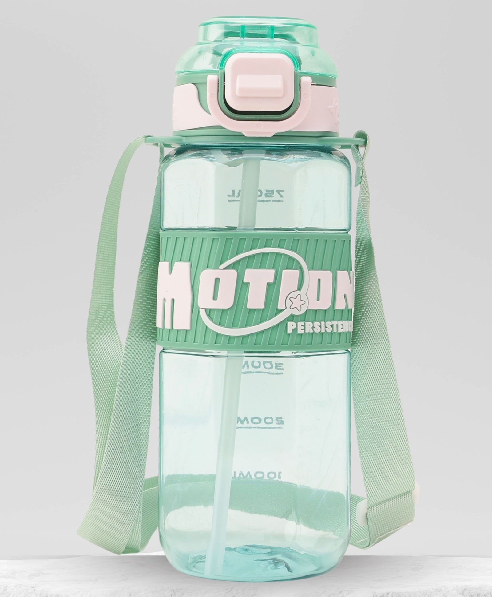Paper Moon Motion Sports 750ml BPA-Free Leak Proof Push Lock Water Bottle Sipper for Kids School, College, Office, 1pc - Random Color-image-44
