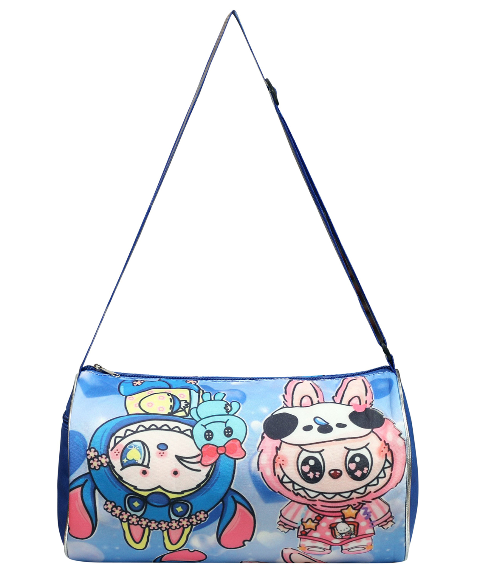 Happile Kids Labubu blue theme Duffle shoulder bag for school/travelling/sports/Picnic Apt for 2-15 Yrs. Kids-image-7