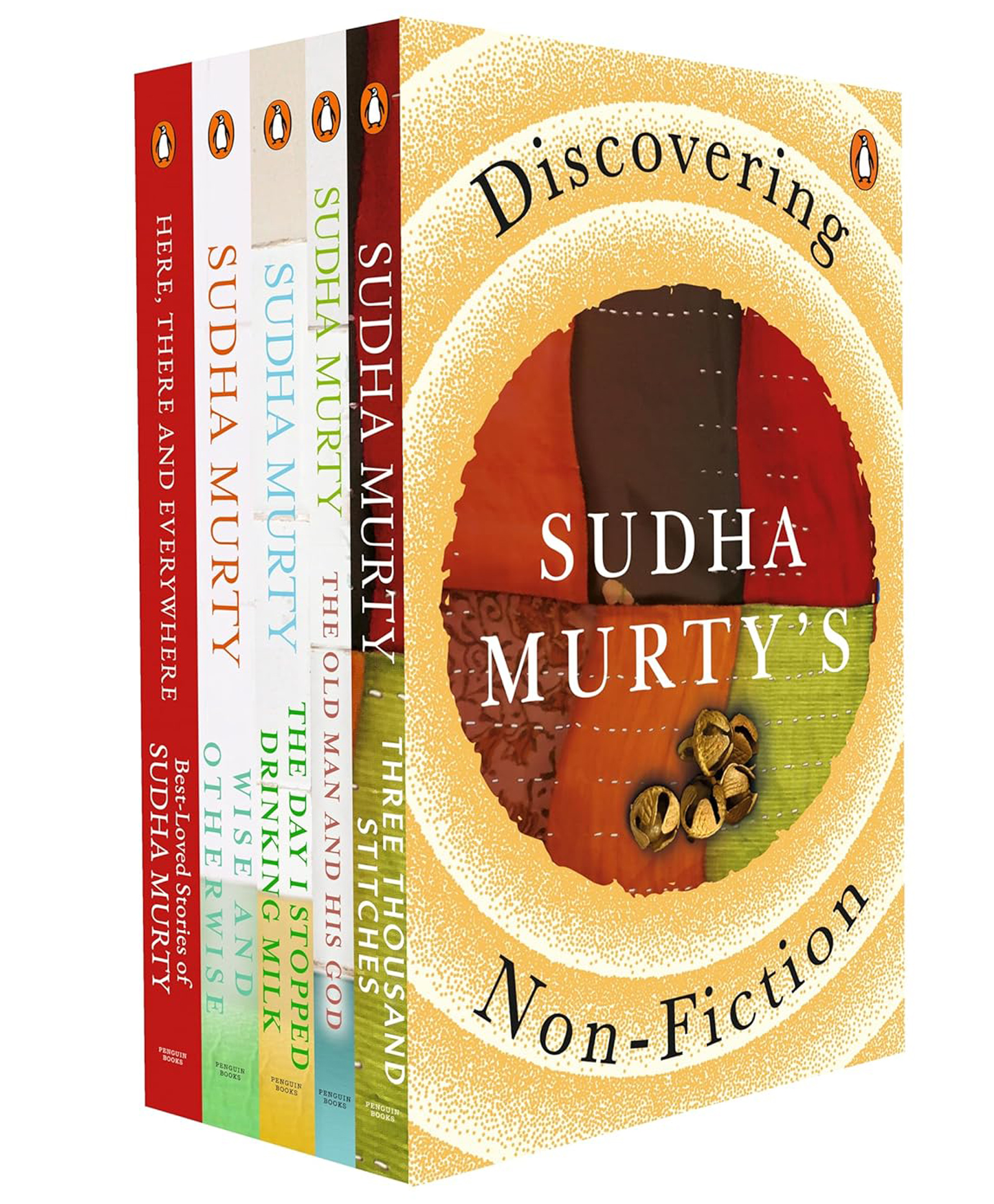 penguin random house Discovering Sudha Murty's Non-Fiction: Here, There And Everywhere, Three Thousand Stitches, Wise And Otherwise, The Day I Stopped Drinking Milk,The Old Man And His Go Story Books - English-picture-15