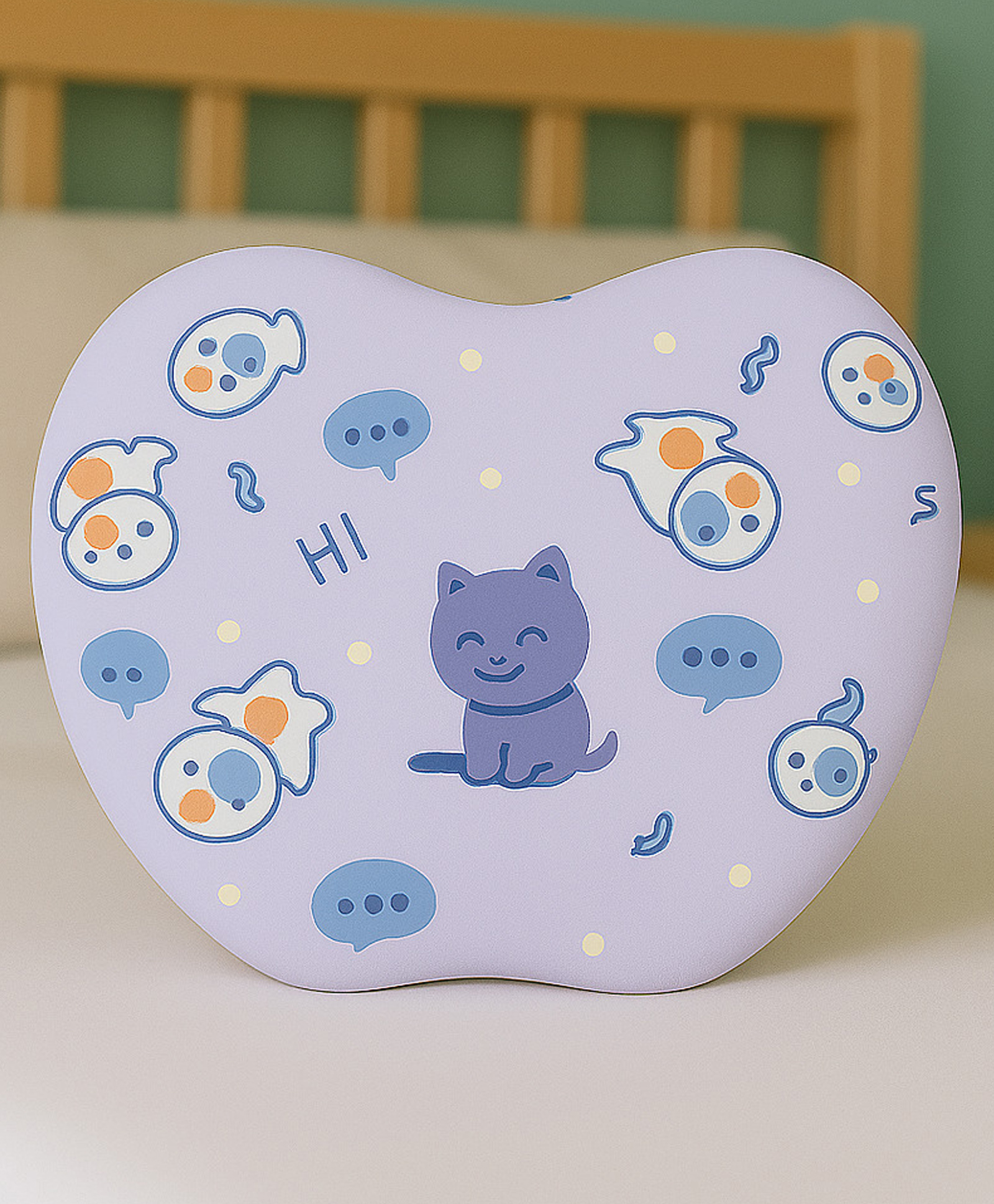 KIDS BASIC Baby Head Shaping Support Memory Foam Pillow With Detachable Washable Cover- Purple-image-43
