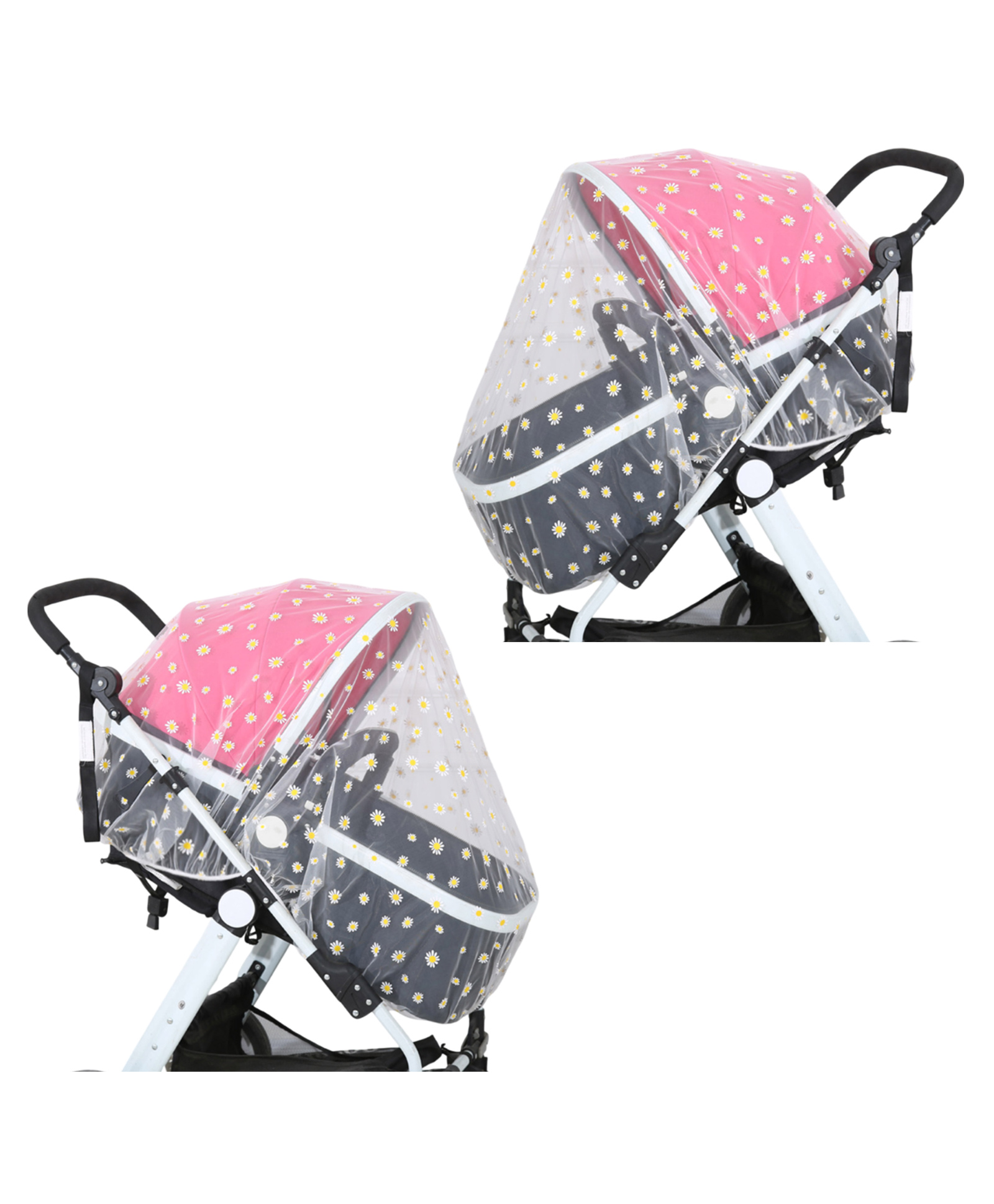 Bembika Baby Stroller Mosquito Net - The Ultimate Mosquito Net for Kids, Perfect Pram Net Cover, Ideal Mosquito Net for Baby Strollers and Prams, Compact and Stylish in Nature-(White)-picture-22