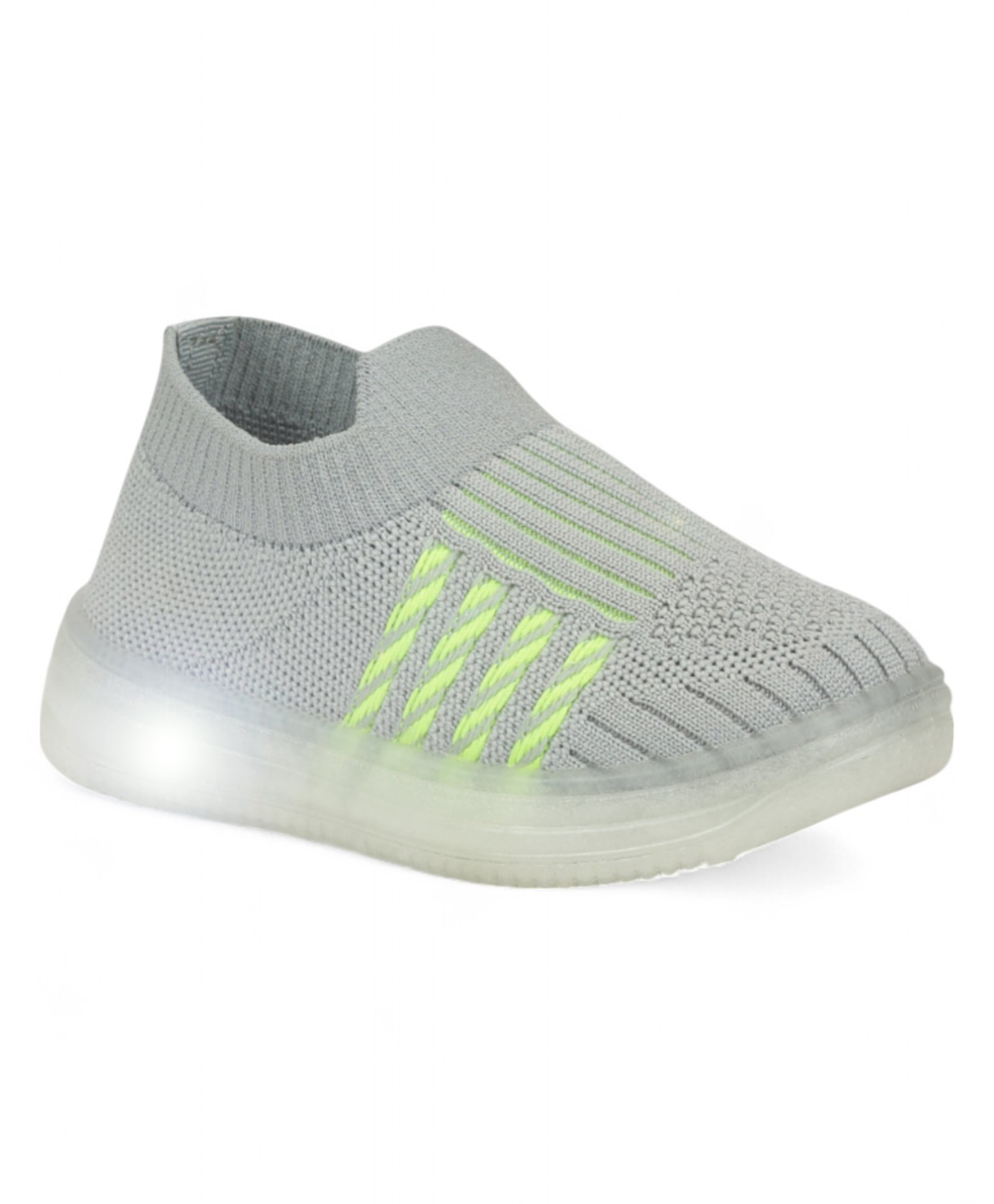 Lil Lollipop Mesh Detailed LED Shoes - Grey-picture-24
