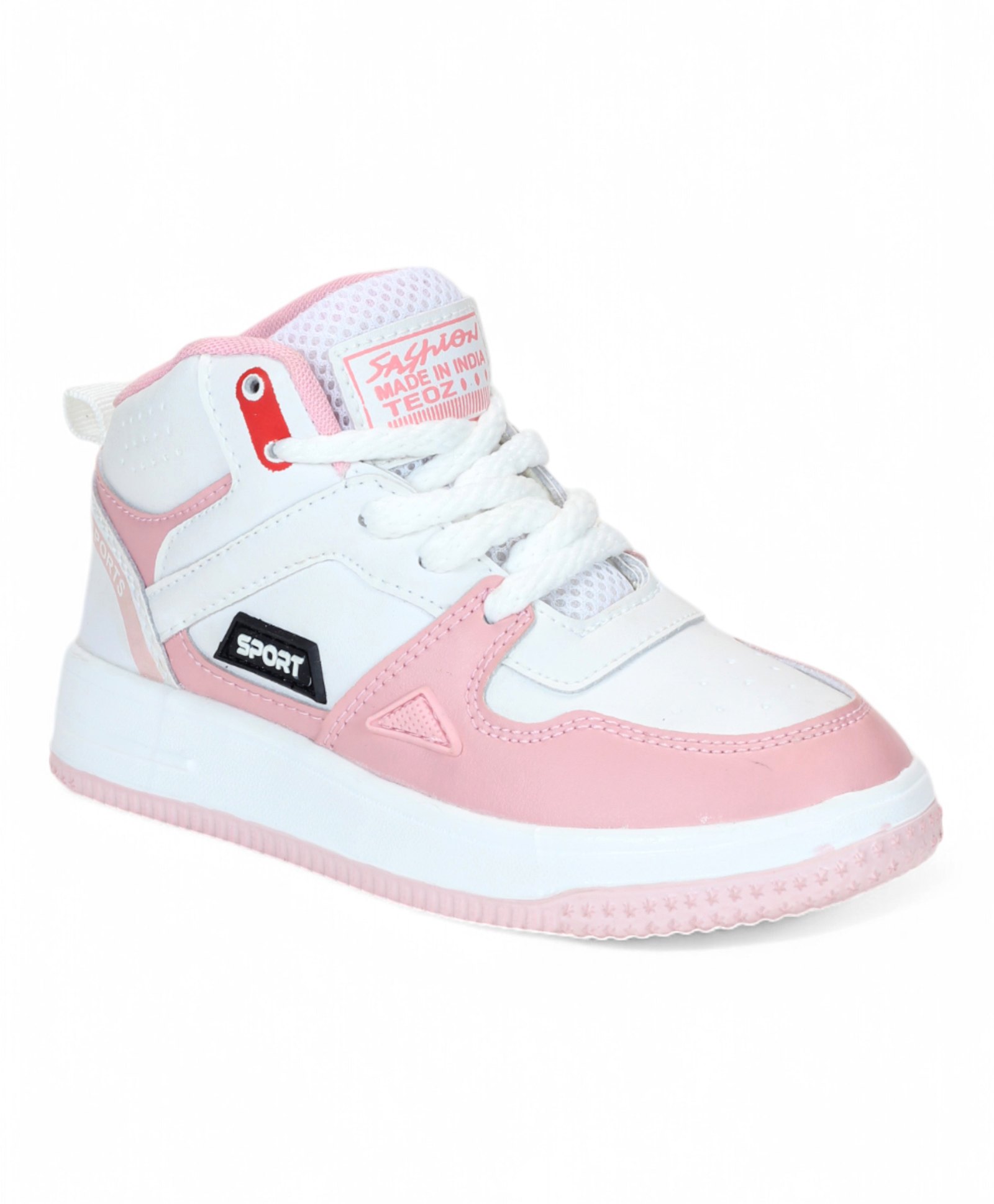 Lil Lollipop Colour Blocked Detailed Lace Up Shoes - Pink-picture-26