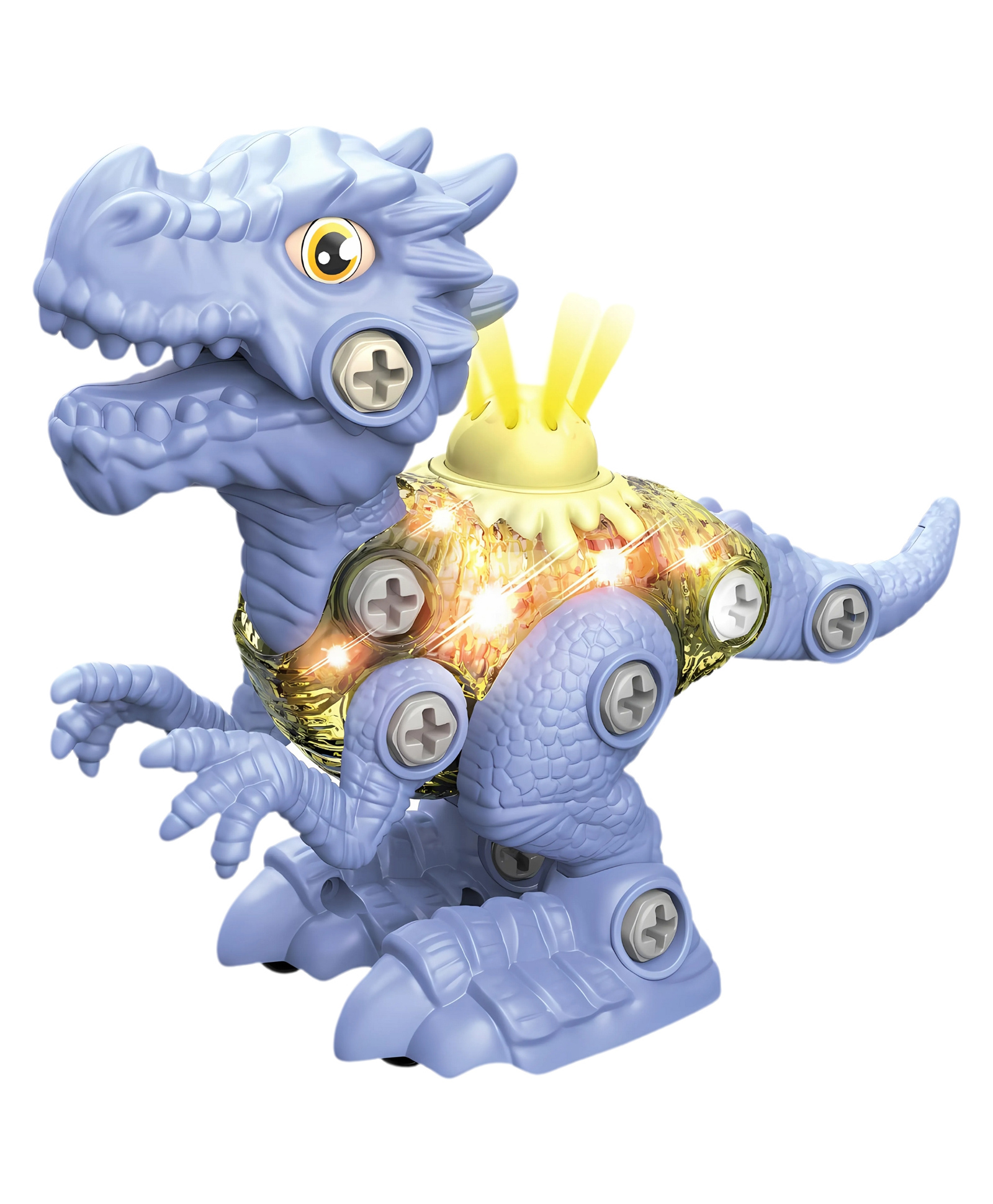 thinker place ThinkerPlace DIY Sliding Dinosaur Kit Iguanodon with Light & Sound | Learn About Fossils | Take Apart Dinosaur Toys | Build, Play & Learn | STEM Educational Toy for Kids Age 4+-picture-19