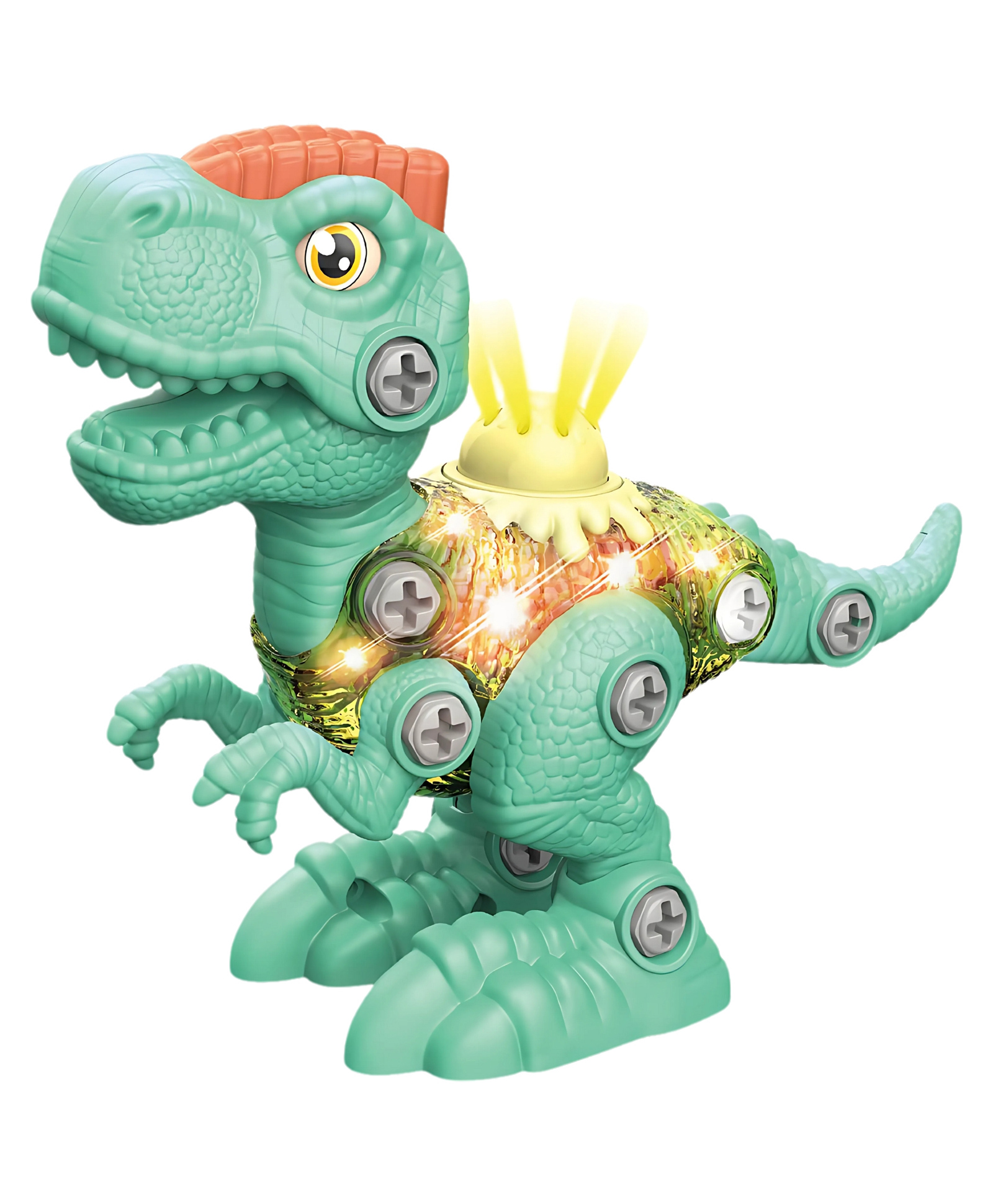 thinker place ThinkerPlace DIY Sliding Dinosaur Kit Tyrannosaurus Rex with Light & Sound | Learn About Fossils | Take Apart Dinosaur Toys | Build, Play & Learn | STEM Educational Toy for Kids Age 4+-picture-20