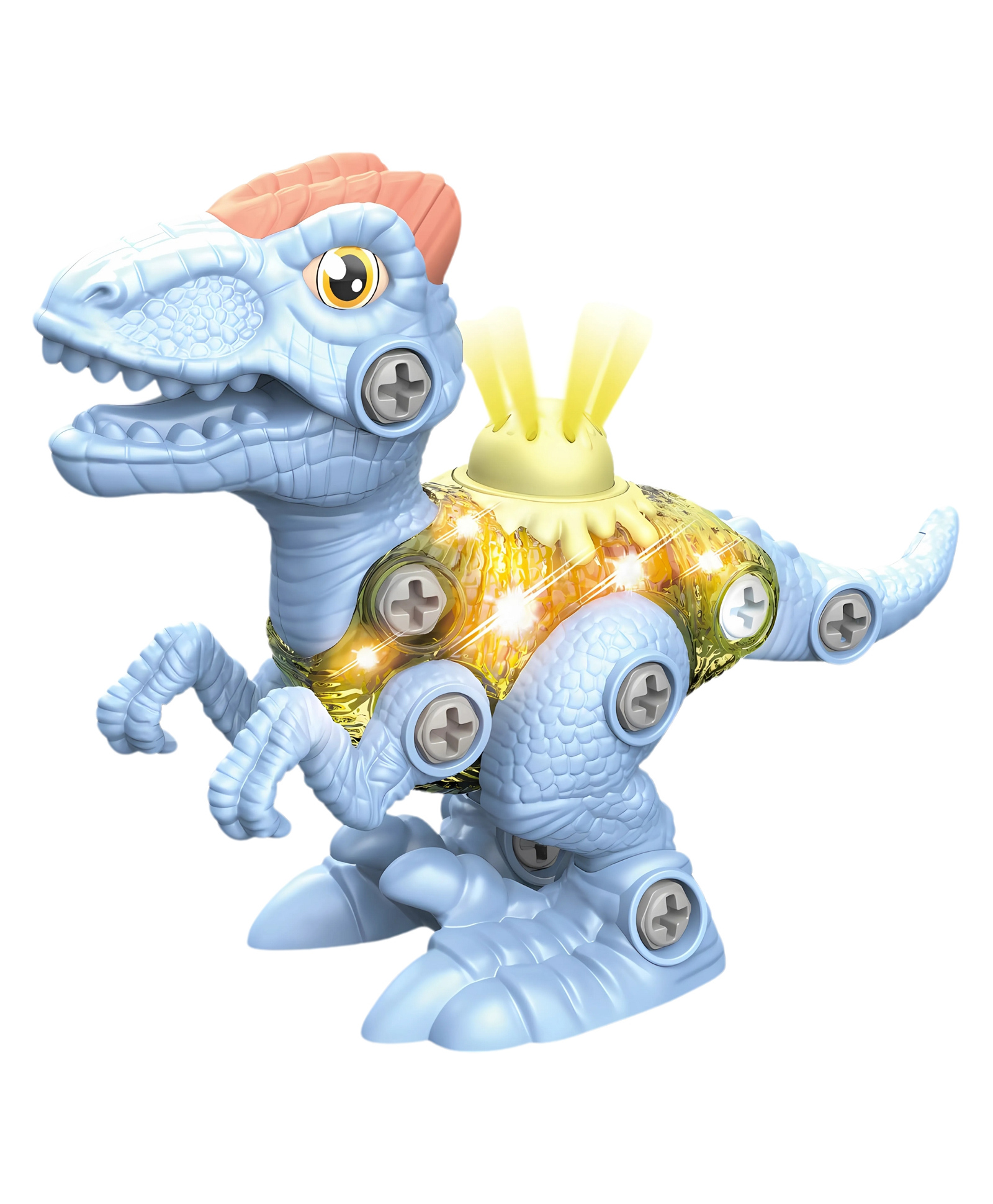 thinker place ThinkerPlace DIY Sliding Dinosaur Kit Velociraptor with Light & Sound | Learn About Fossils | Take Apart Dinosaur Toys | Build, Play & Learn | STEM Educational Toy for Kids Age 4+-picture-21