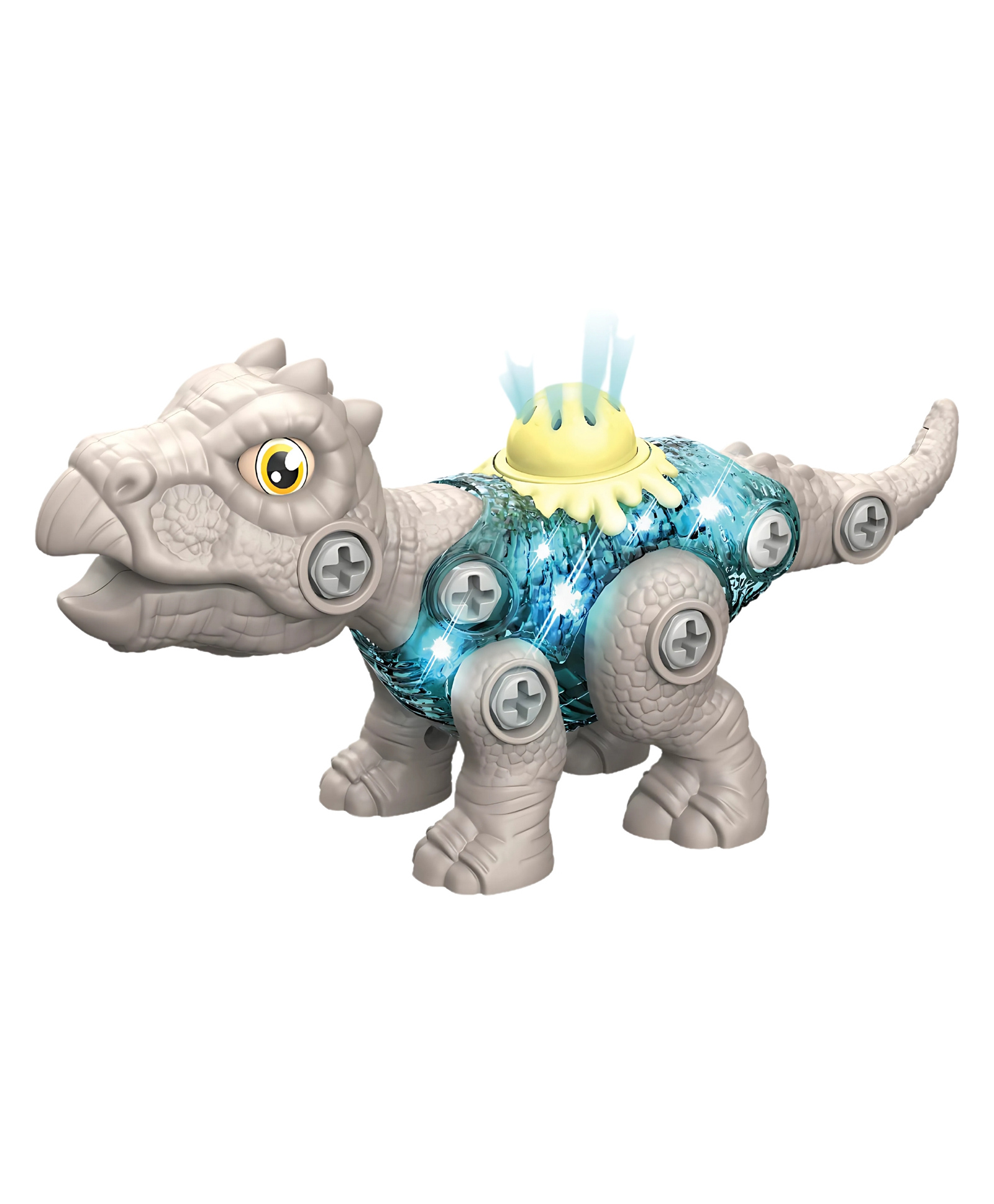 thinker place ThinkerPlace DIY Sliding Dinosaur Kit Stegosaurus with Light & Sound | Learn About Fossils | Take Apart Dinosaur Toys | Build, Play & Learn | STEM Educational Toy for Kids Age 4+-picture-22