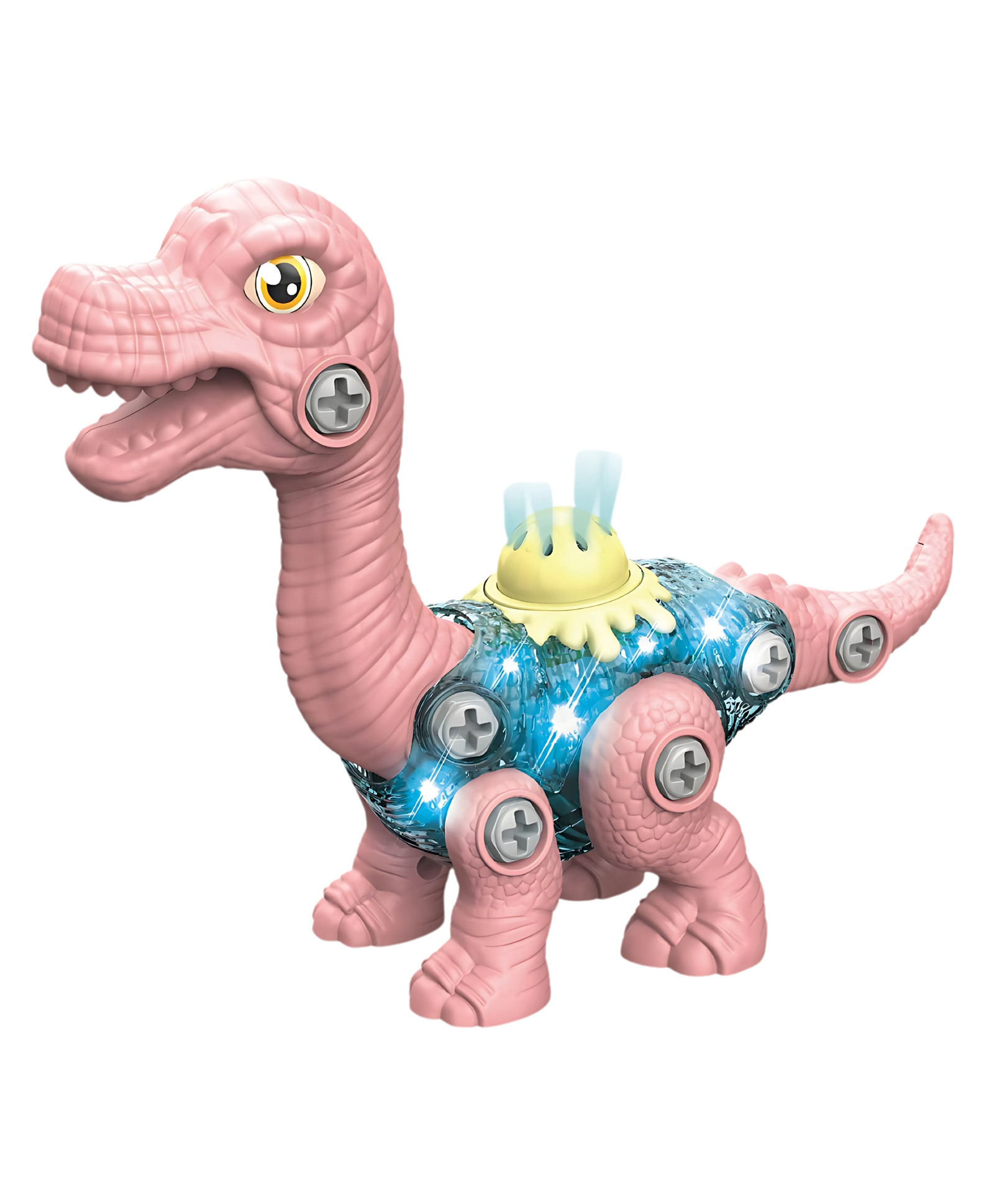 thinker place ThinkerPlace DIY Sliding Dinosaur Kit Brachiosaurus with Light & Sound | Learn About Fossils | Take Apart Dinosaur Toys | Build, Play & Learn | STEM Educational Toy for Kids Age 4+-picture-24