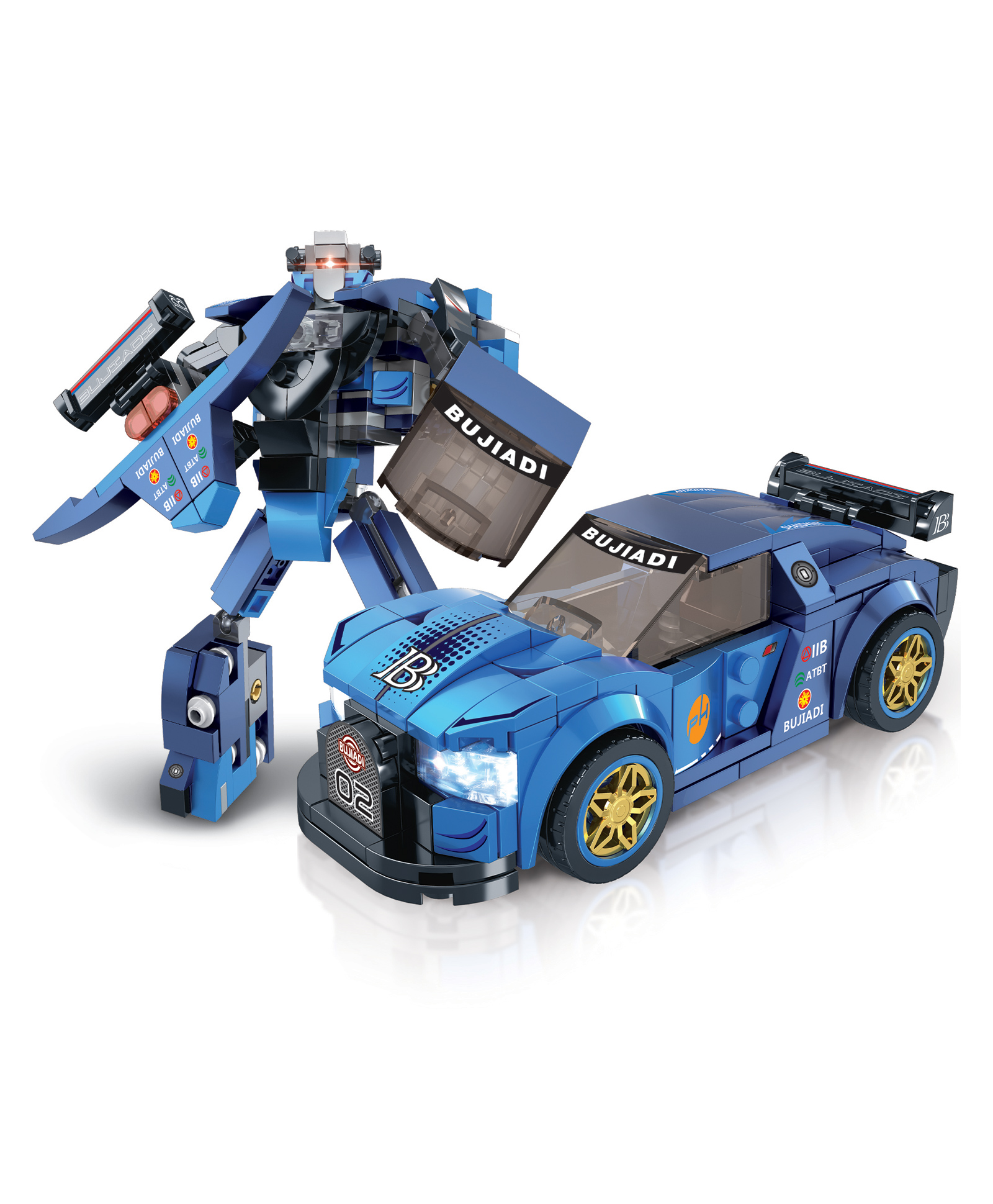 ThinkerPlace Midnight Thunder Blue 2-in-1 Robot & Sports Car (231 Pieces) | Learn About Machines | Building Block Set for Kids Age 6+ | STEM Educational Toy | Build, Play & Learn-image-40