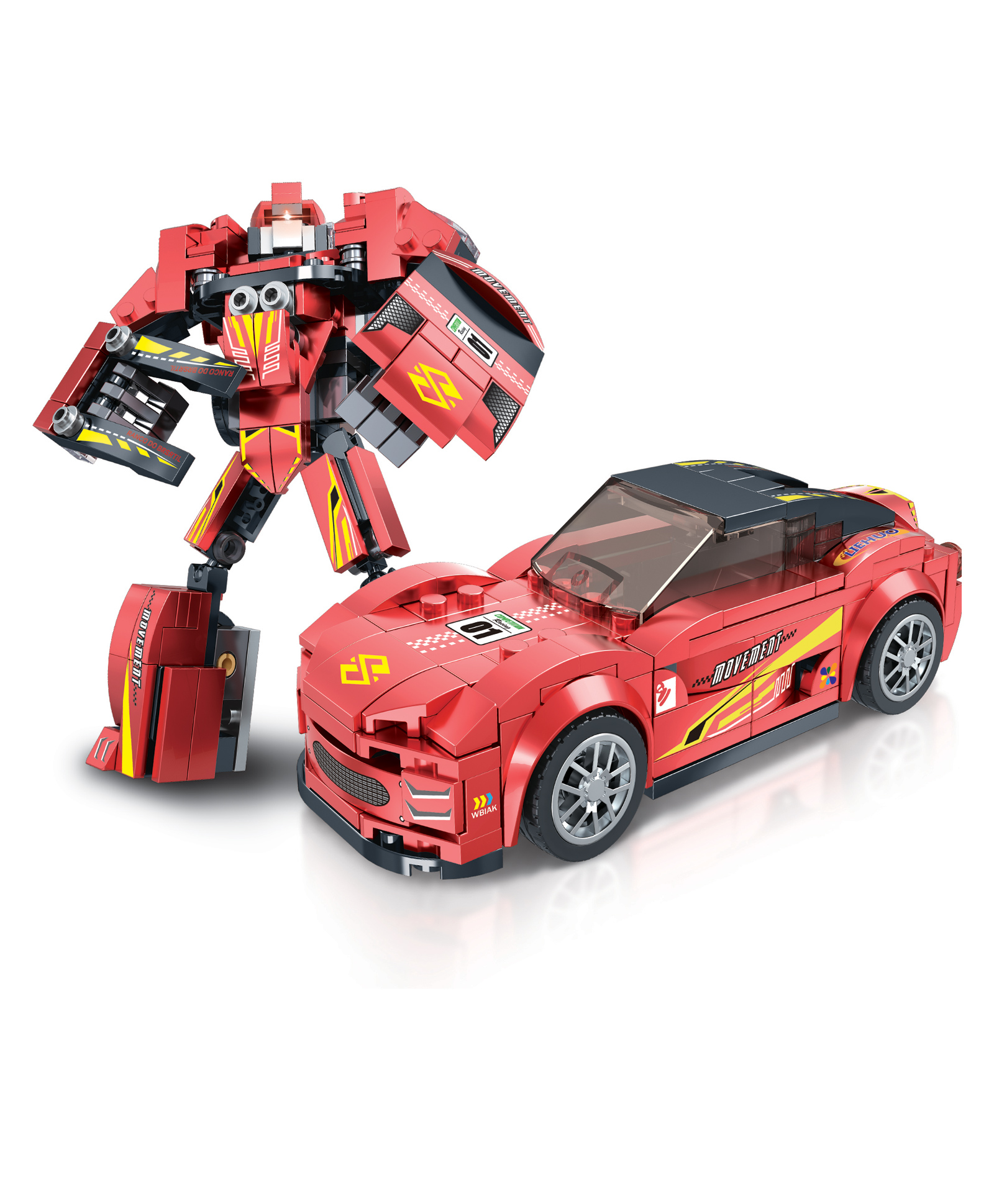 ThinkerPlace Racing Fury Red 2-in-1 Robot & Sports Car (228 Pieces) | Learn About Machines | Building Block Set for Kids Age 6+ | STEM Educational Toy | Build, Play & Learn | Science & Learning Toy-image-31