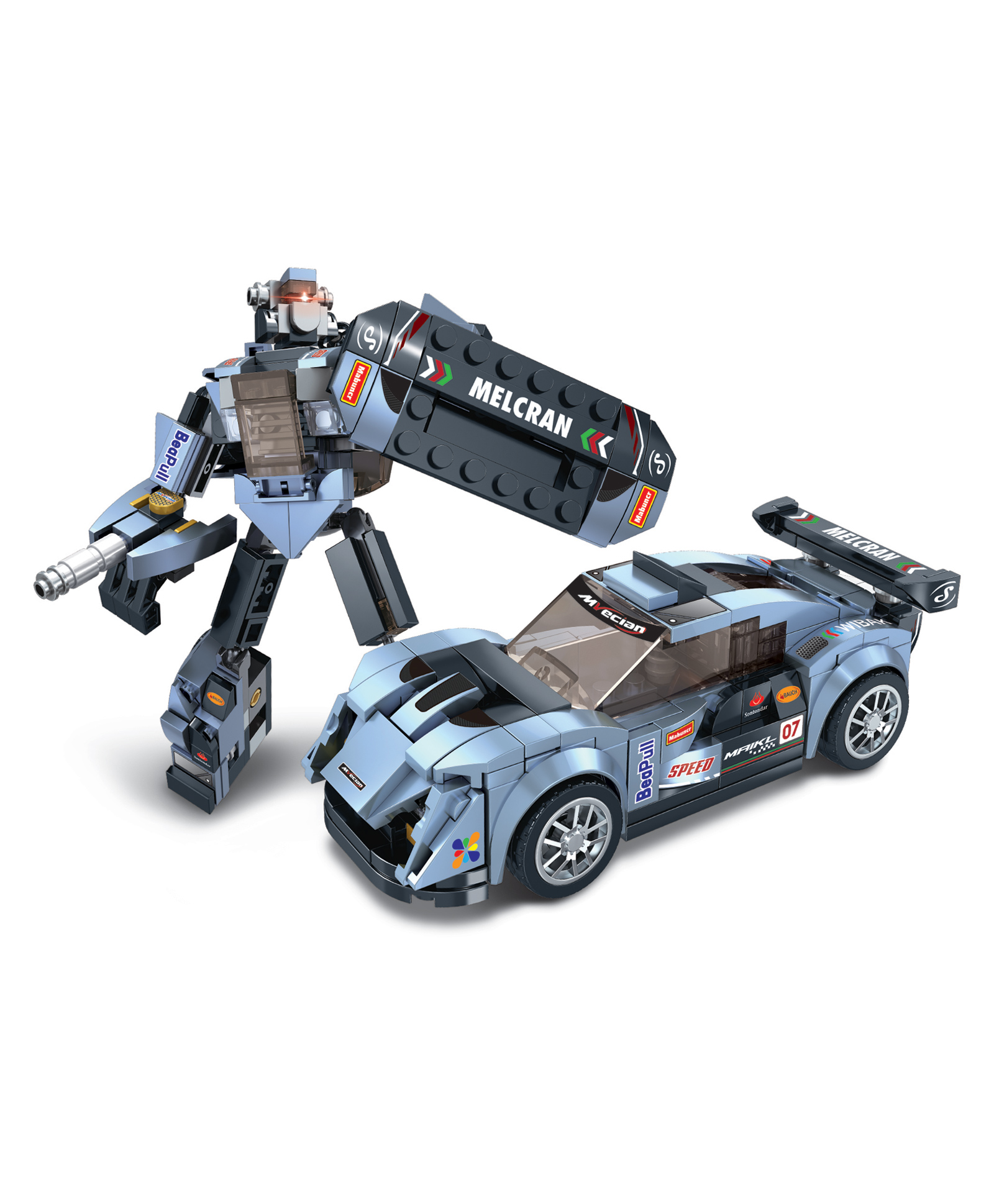 ThinkerPlace Cobalt Racer 2-in-1 Robot & Sports Car (229 Pieces) | Learn About Machines | Building Block Set for Kids Age 6+ | STEM Educational Toy | Build, Play & Learn | Science & Learning Toy-image-4