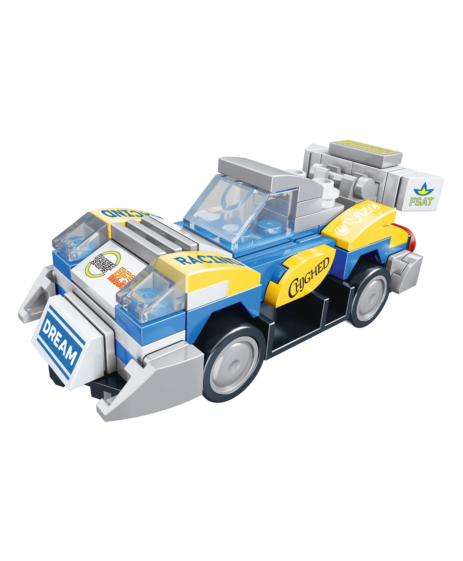 THINKER PLACE 8-in-1 Super Racing Car Thunder God (99 Pieces) | Learn About Speed | Building Block Set for Kids Age 7+ | STEM Educational Toy | Build, Collect & Create Mega Robot-image-48