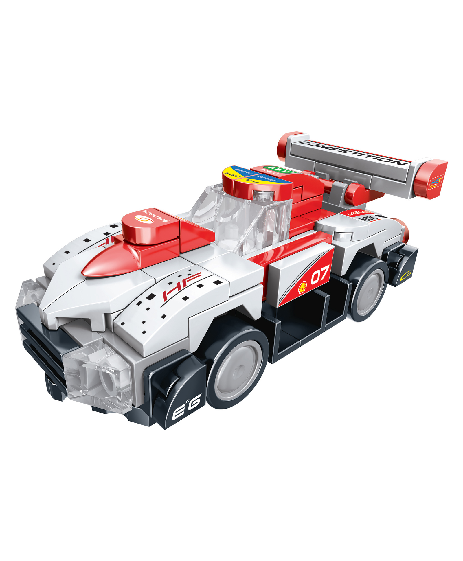 THINKER PLACE 8-in-1 Super Racing Car White Star (98 Pieces) | Learn About Speed | Building Block Set for Kids Age 7+ | STEM Educational Toy | Build, Collect & Create Mega Robot-image-24