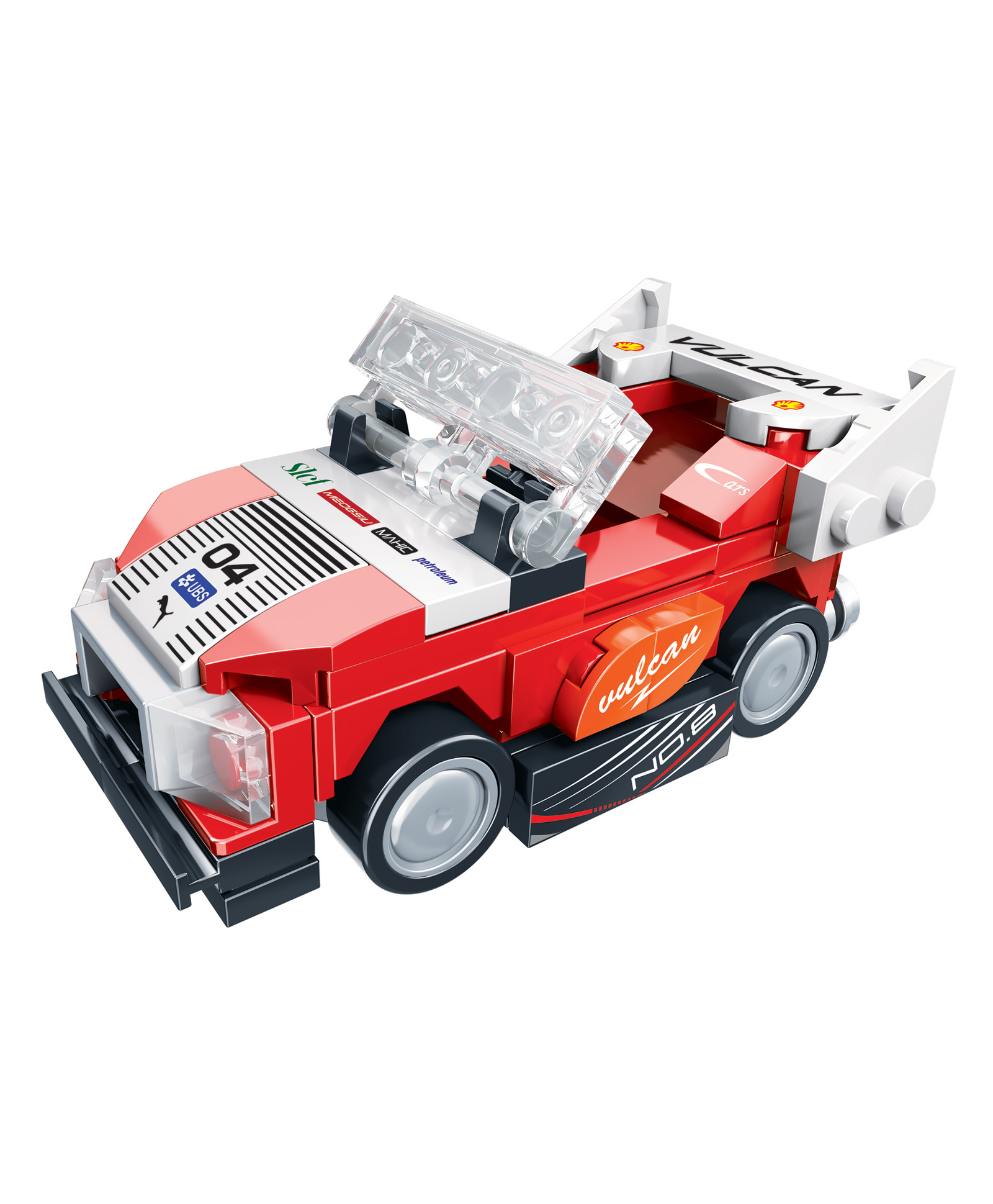 THINKER PLACE 8-in-1 Speed Racing Cars Vulcan (99 Pieces) | Learn About Electric Vehicles | Building Block Set for Kids Age 7+ | STEM Educational Toy | Build, Collect & Create Big-Size Racing Car-image-21