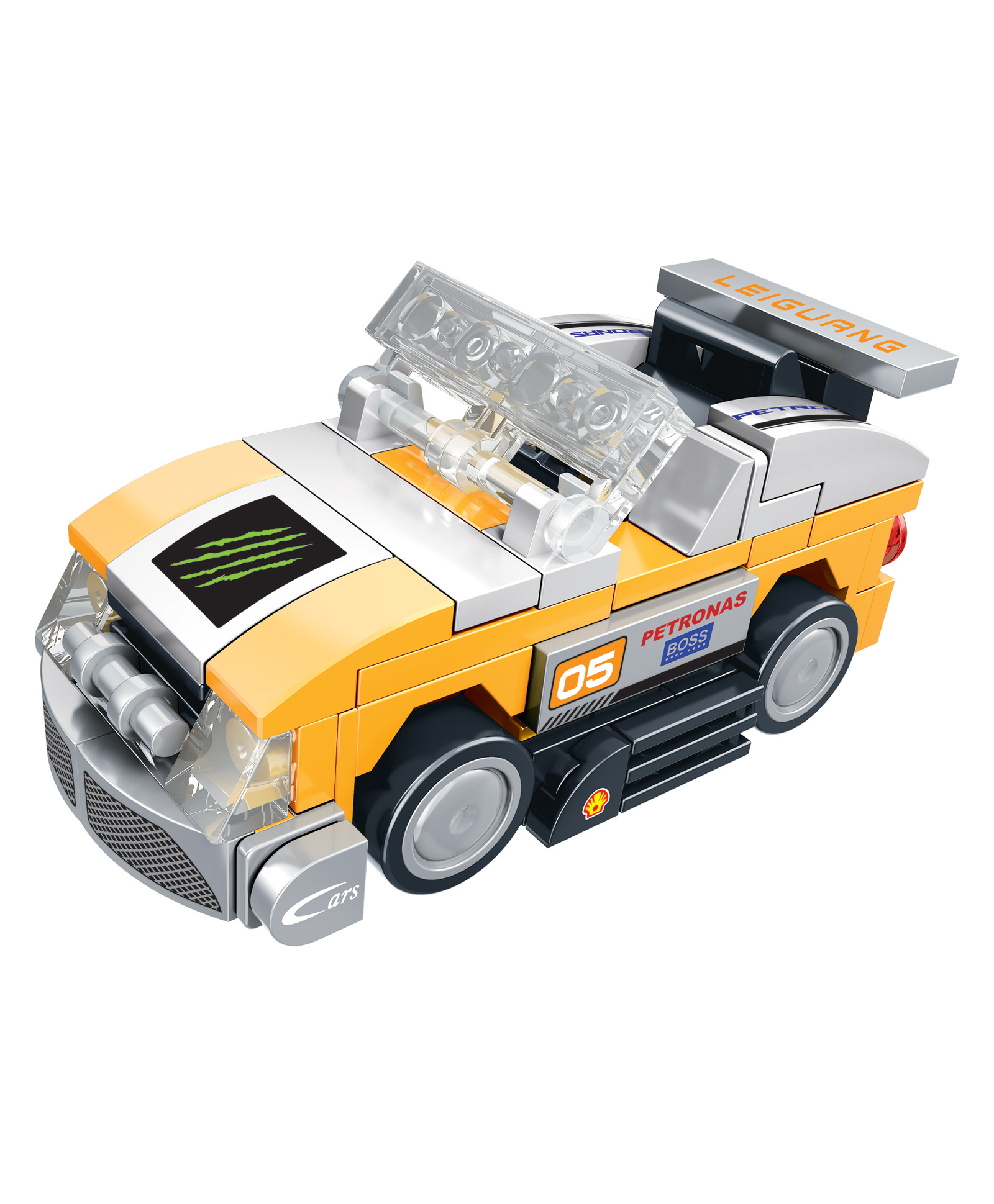 THINKER PLACE 8-in-1 Speed Racing Cars Lightning (96 Pieces) | Learn About Electric Vehicles | Building Block Set for Kids Age 7+ | STEM Educational Toy | Build, Collect & Create Big-Size Racing Car-picture-6