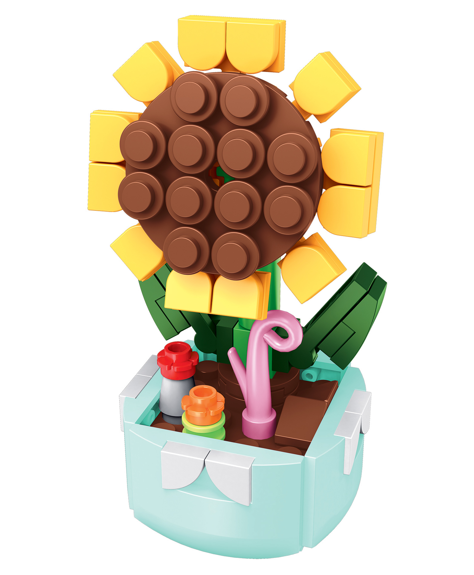 ThinkerPlace 8-in-1 Flowers Sunflower (85 Pieces) | Learn About Plant Kingdom | Building Block Set for Kids Age 7+ | STEM Educational Toy | Build, Collect & Create Flower Pen Stand-image-32