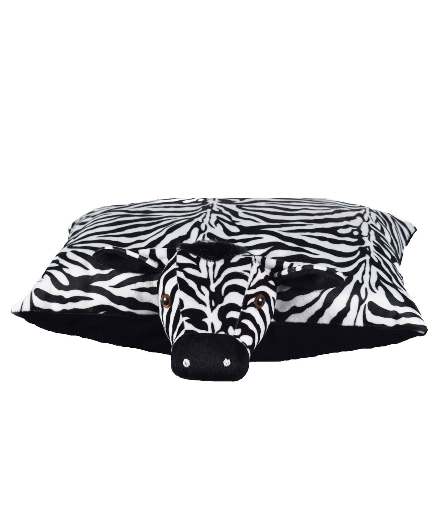 Ultra Folding Zebra Cushion - Black & White-picture-24