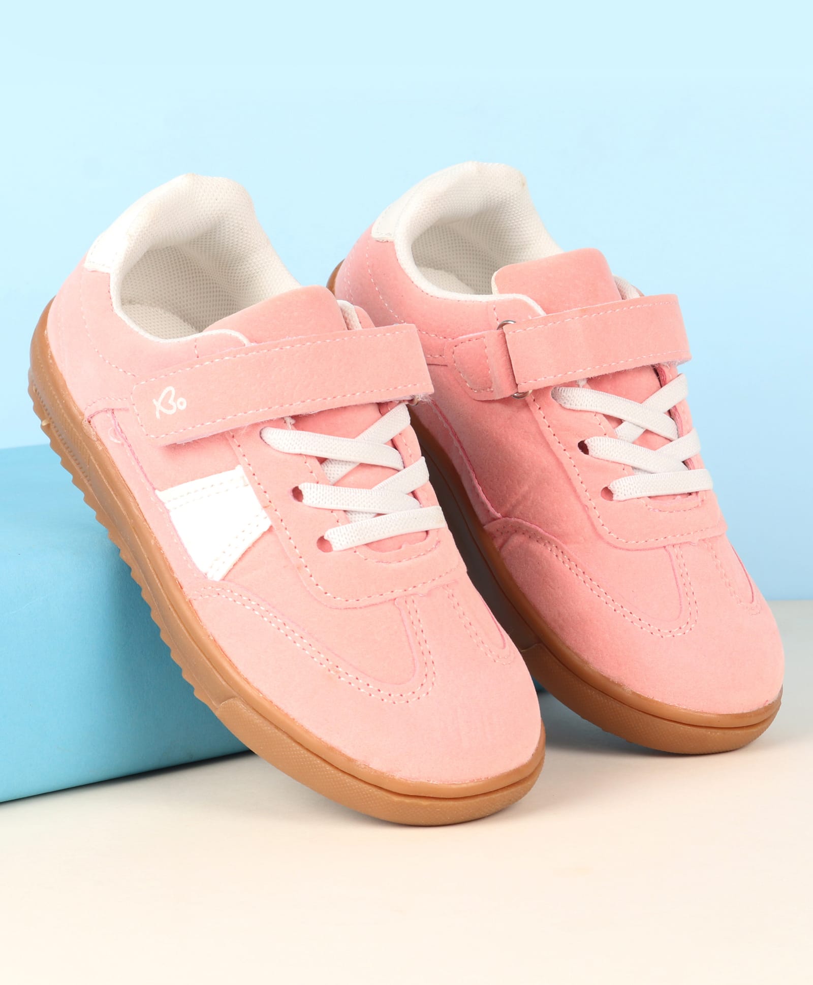 Babyoye Velcro Closure Casual Shoes - Pink-image-41