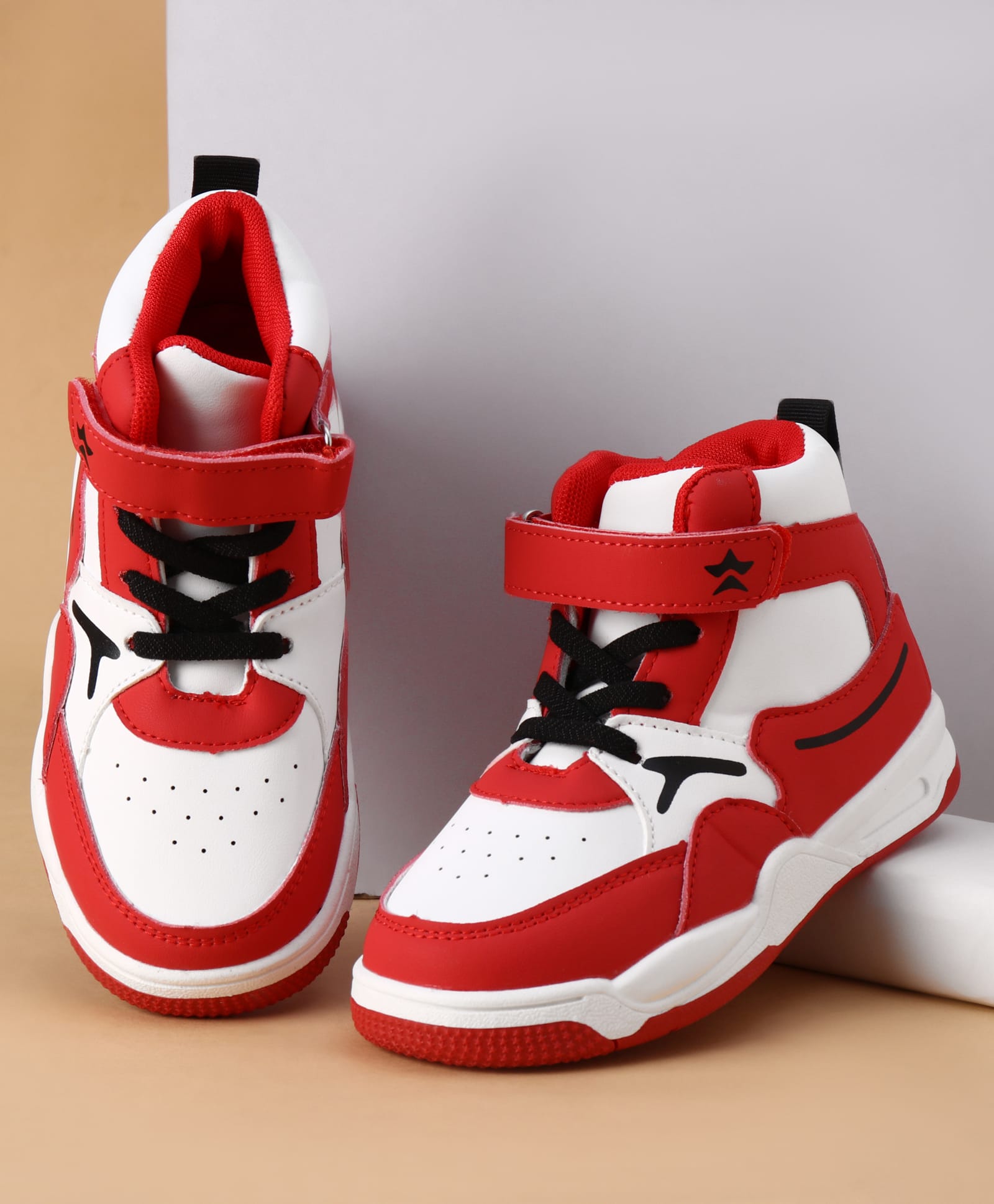 Cute Walk by Babyhug Velcro Closure Casual Shoes - Red-image-34