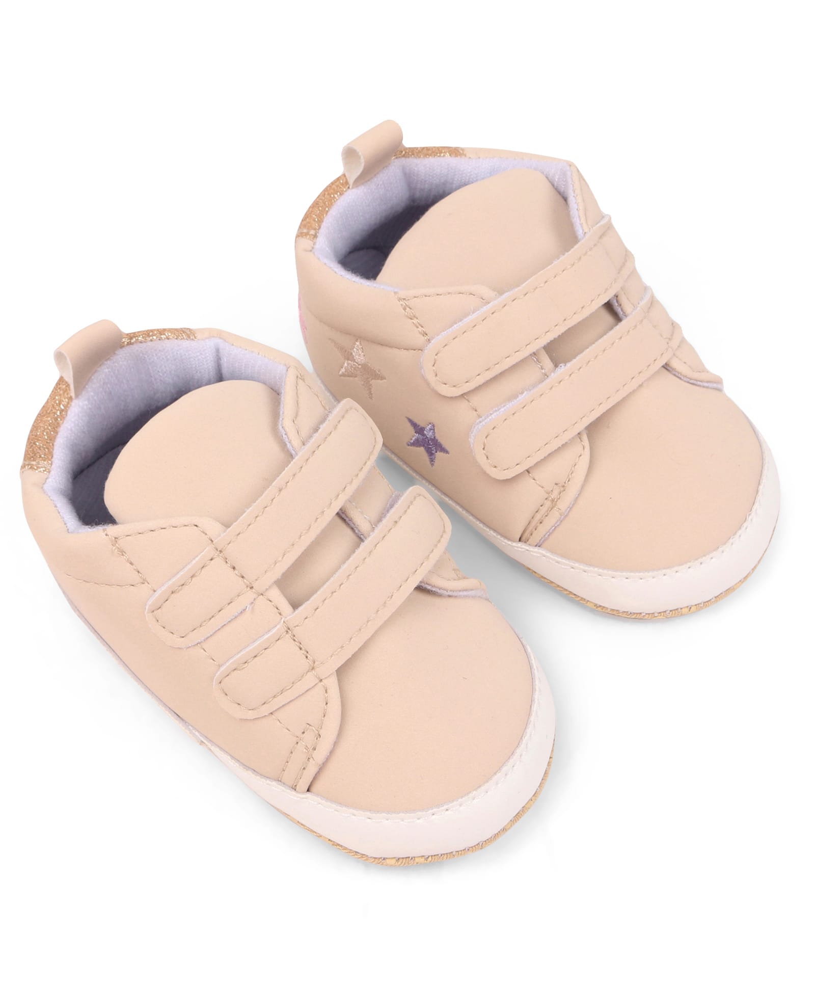 Cute Walk by Babyhug Booties with Velcro Closure - Beige-picture-15