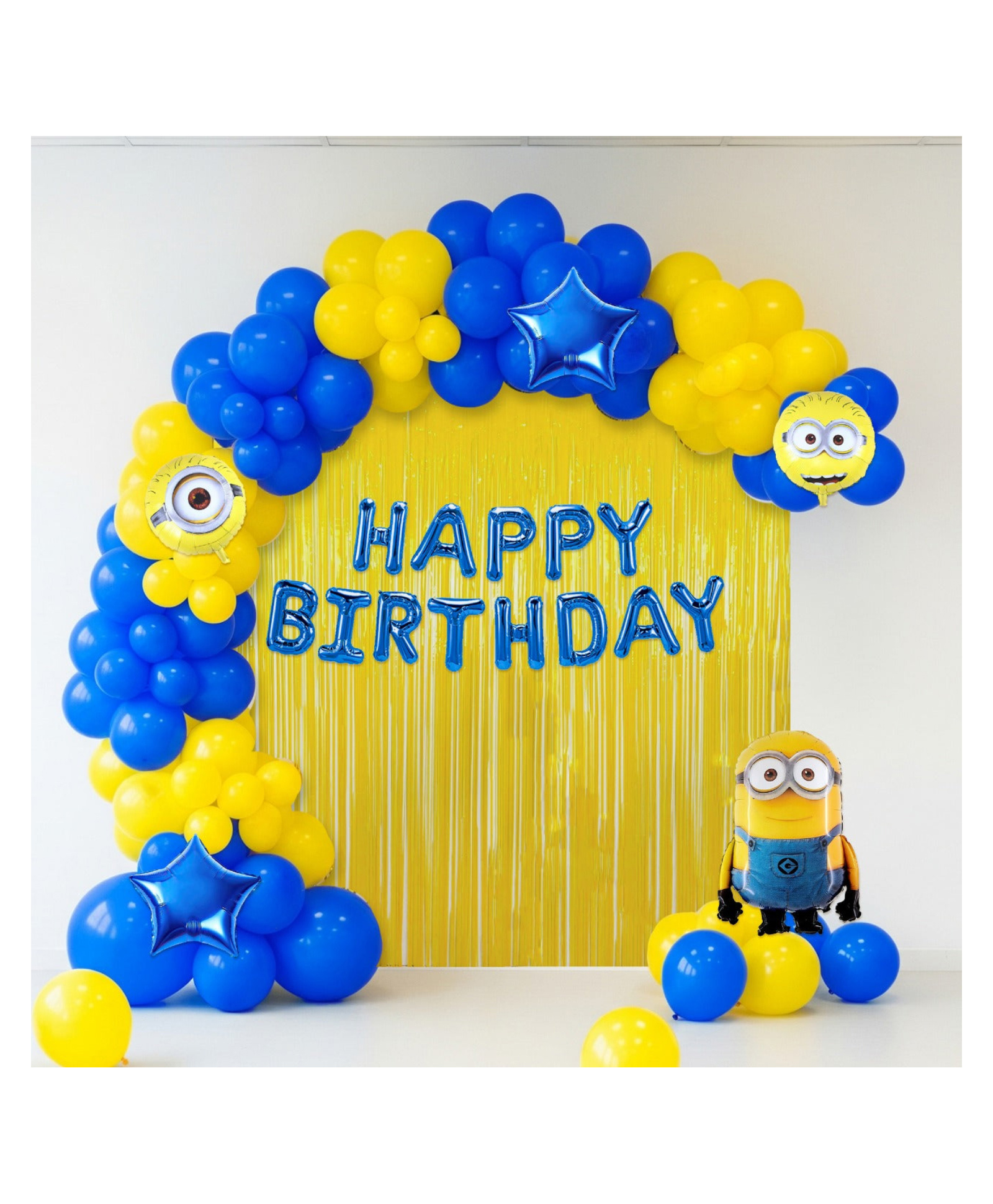 Special You Yellow, Blue Minion Theme Birthday Decoration Kit for Kids, Birthday Party Decoration Items Pack Of 50-picture-20