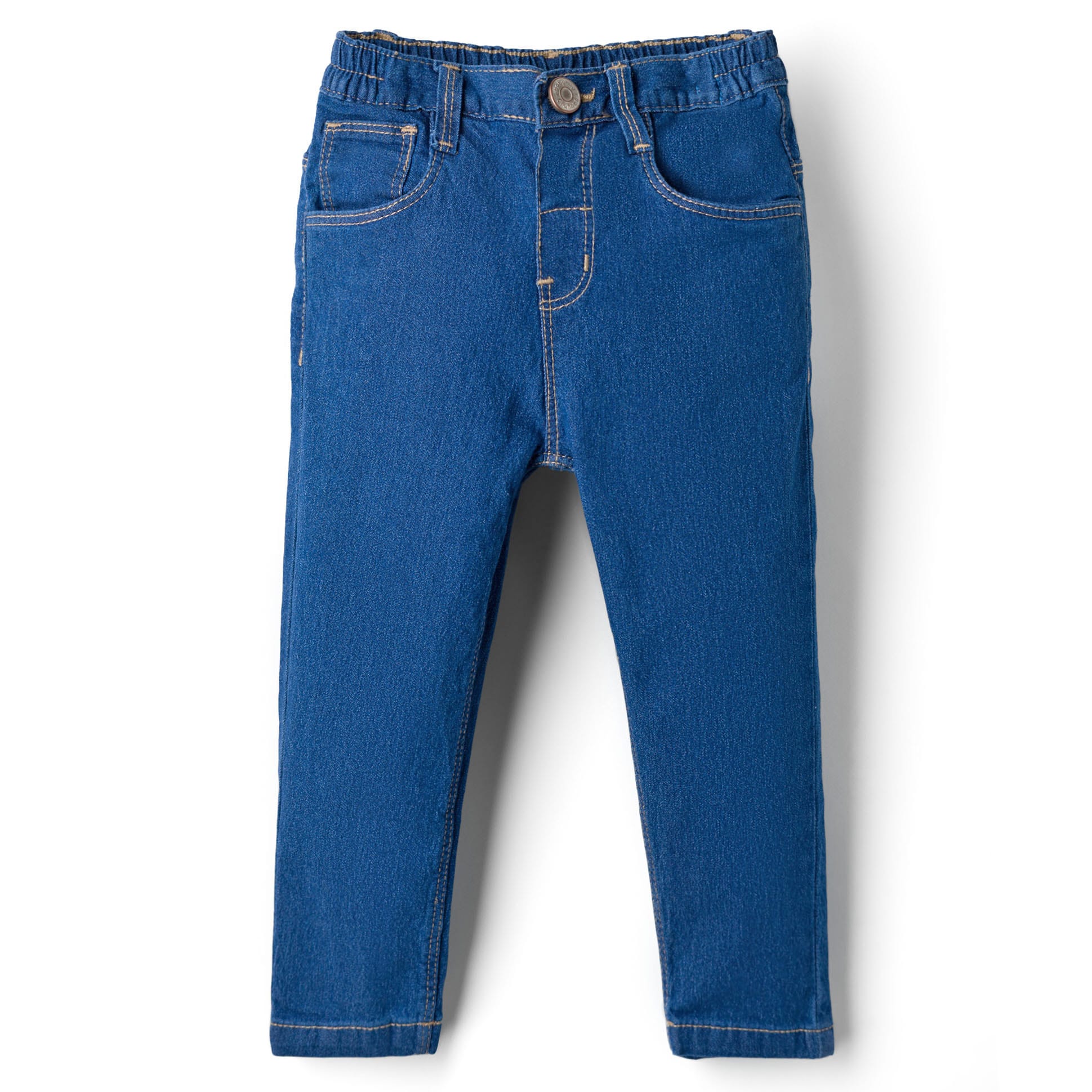 Babyhug Denim Full Length Washed Jeans With Stretch - Blue-picture-19