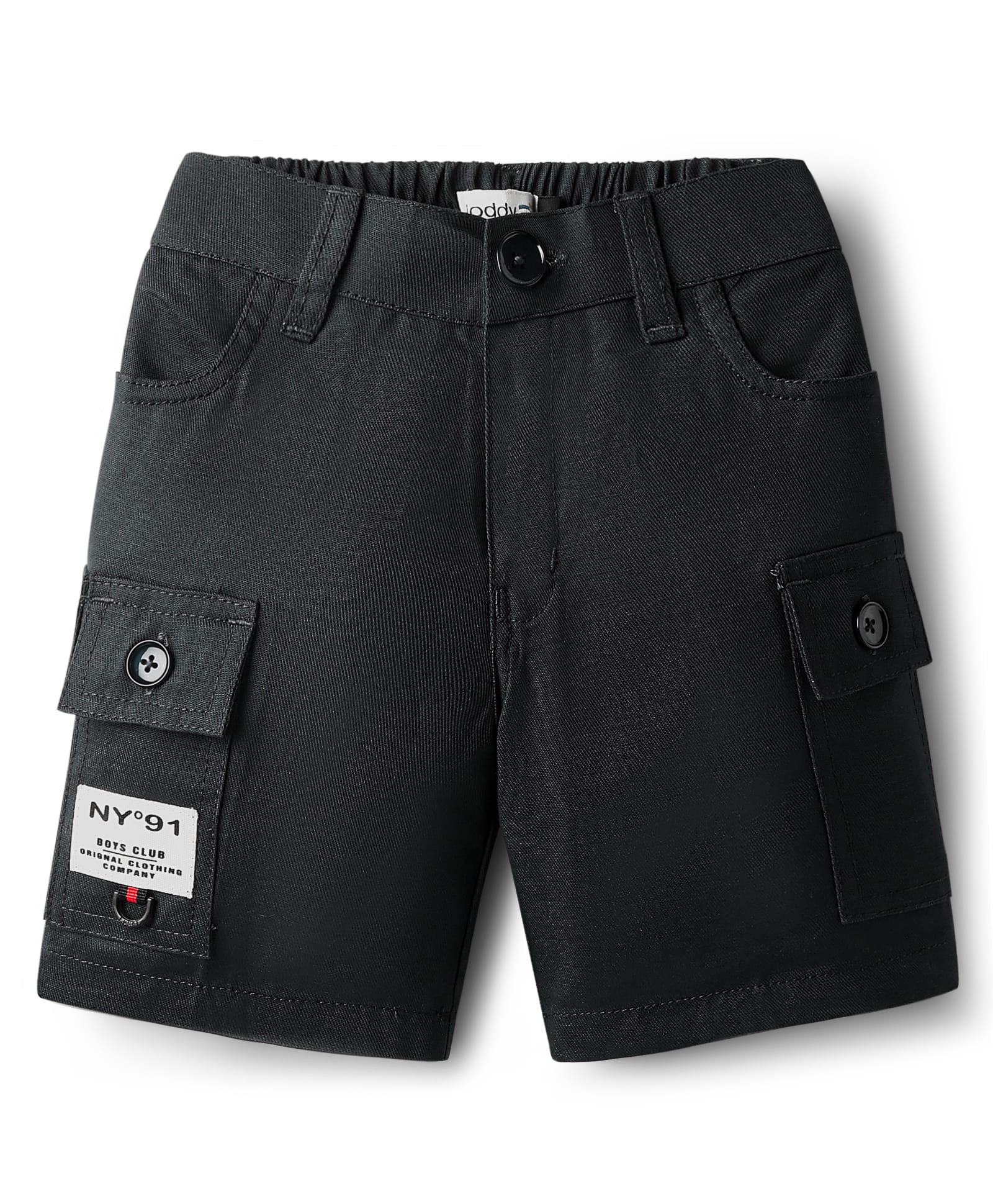 Noddy Typography Printed Shorts - Black-picture-38
