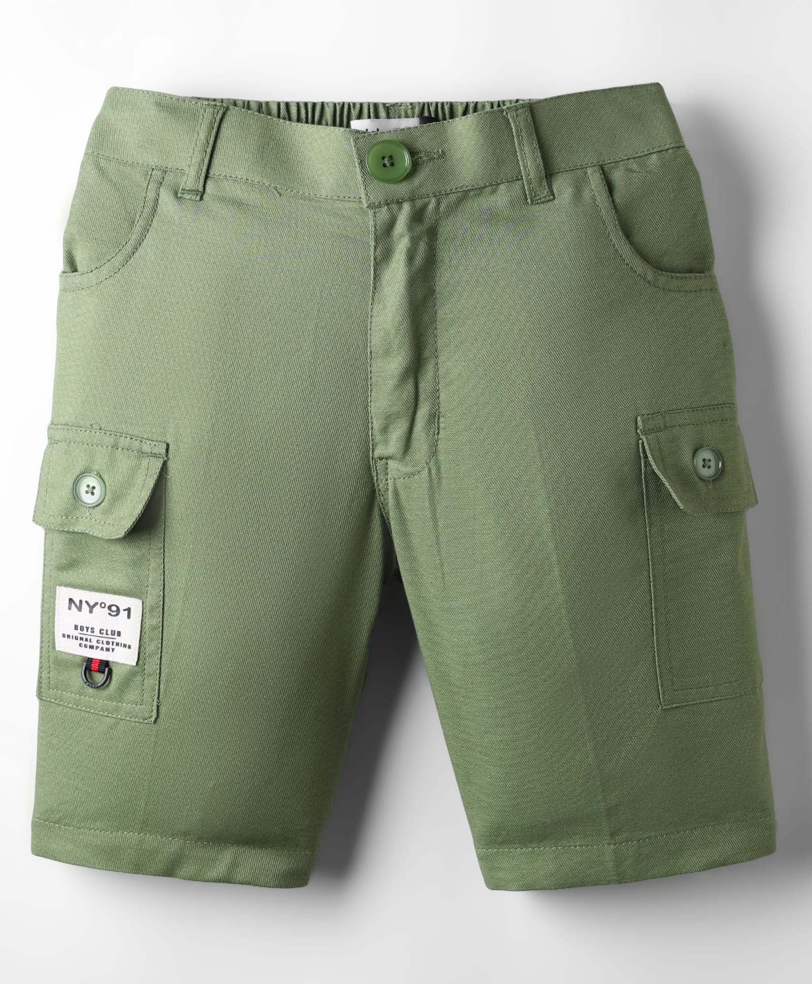Noddy Typography Printed Shorts - Green-picture-15