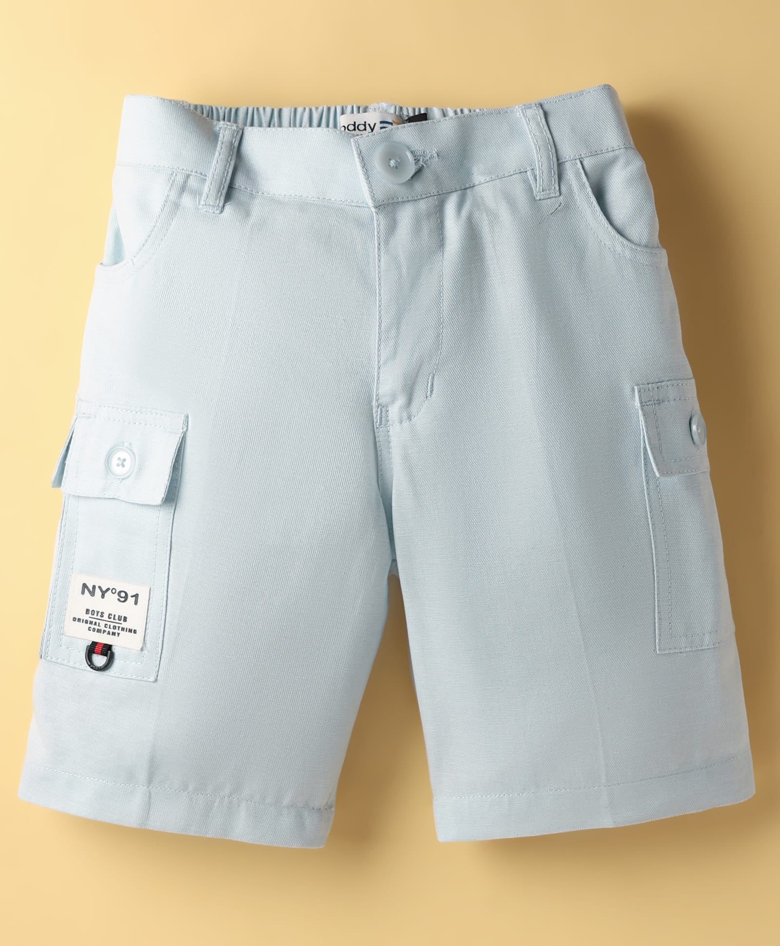 Noddy Typography Printed Shorts - Light Blue-picture-37