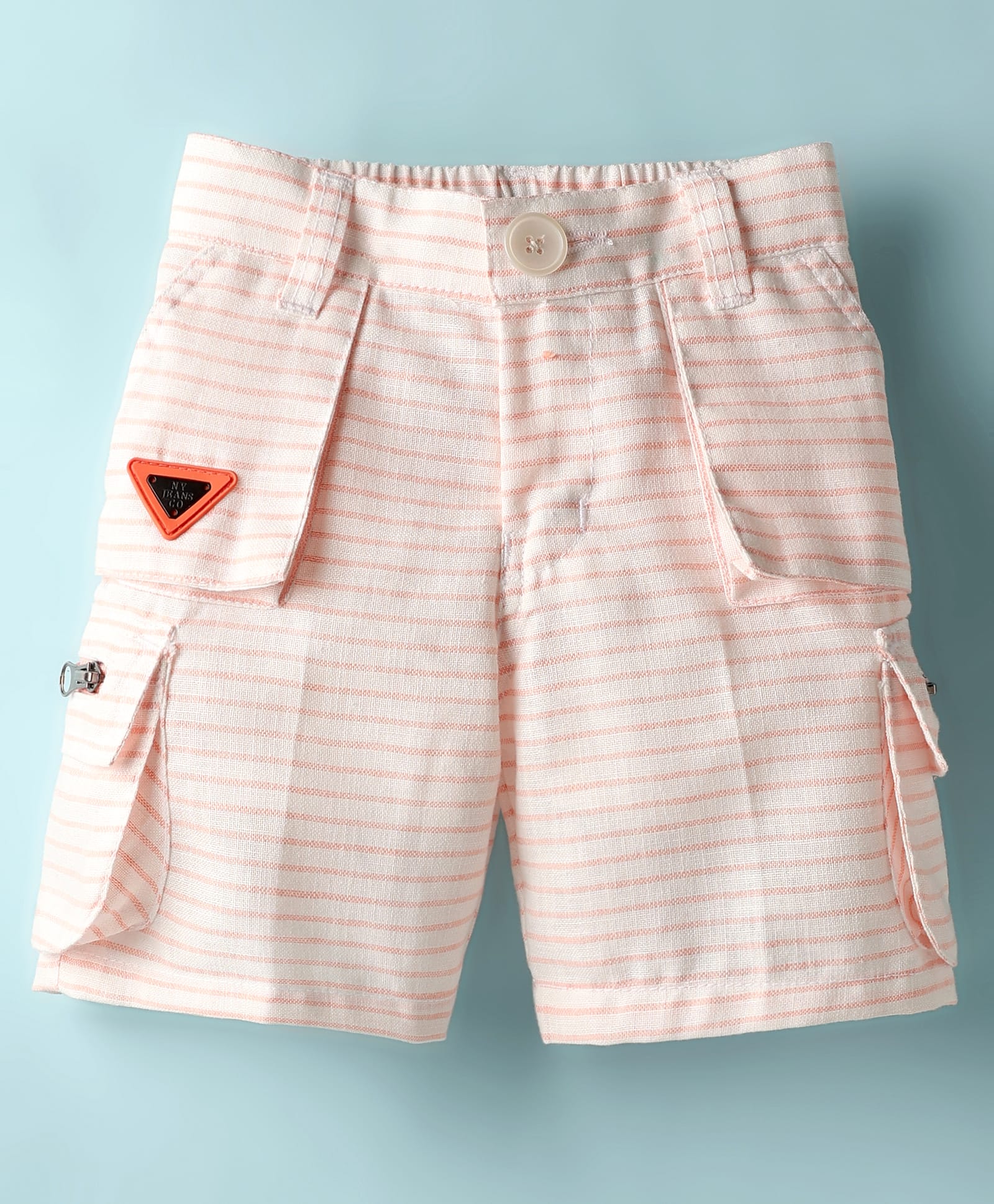 Noddy Striped Shorts - Orange-image-37