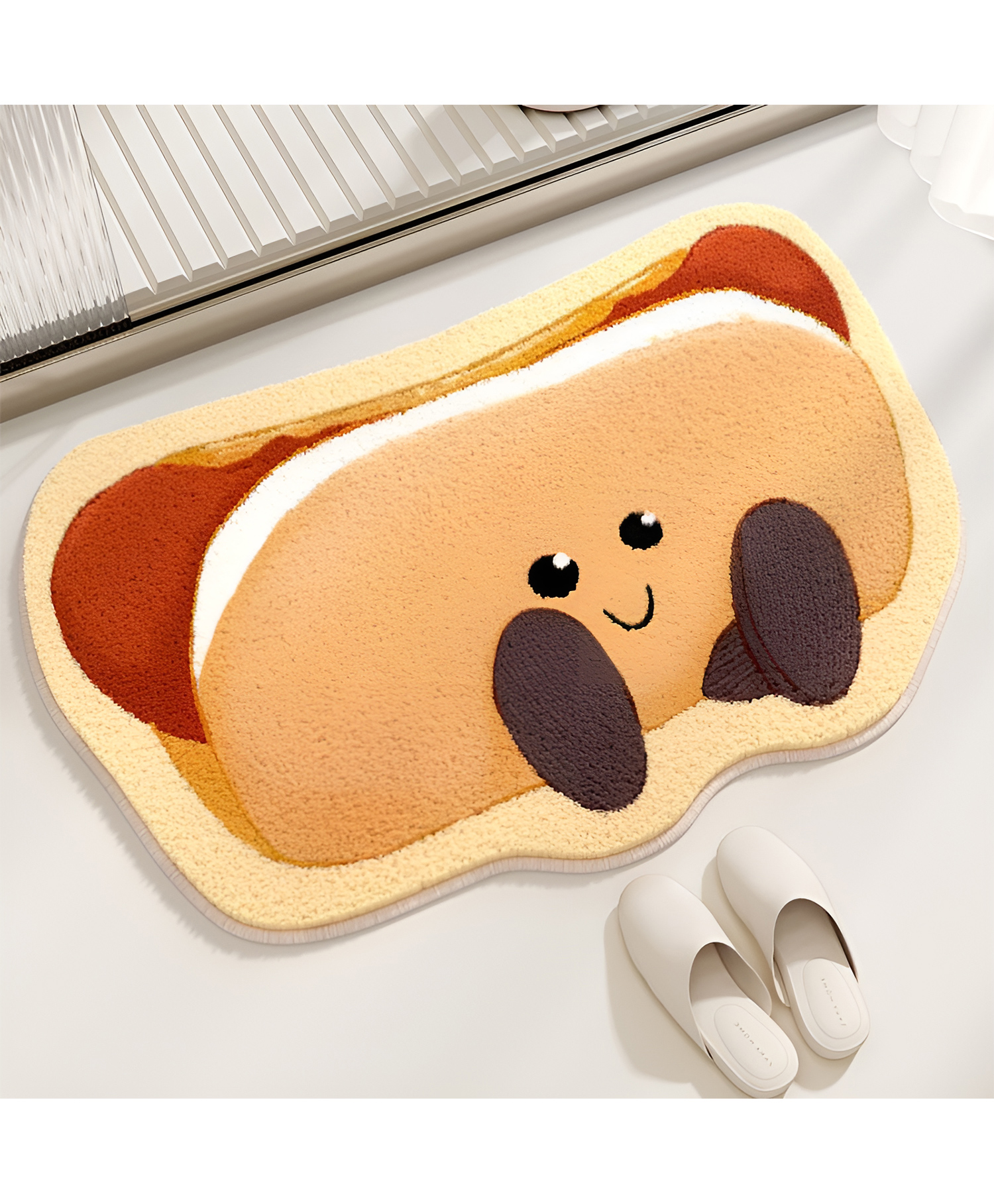 SYGA Non-Slip Hot Dog Design Polyester Bathroom & Door Mat Quick-Dry, Absorbent & Anti-Slip Floor Mat-image-34