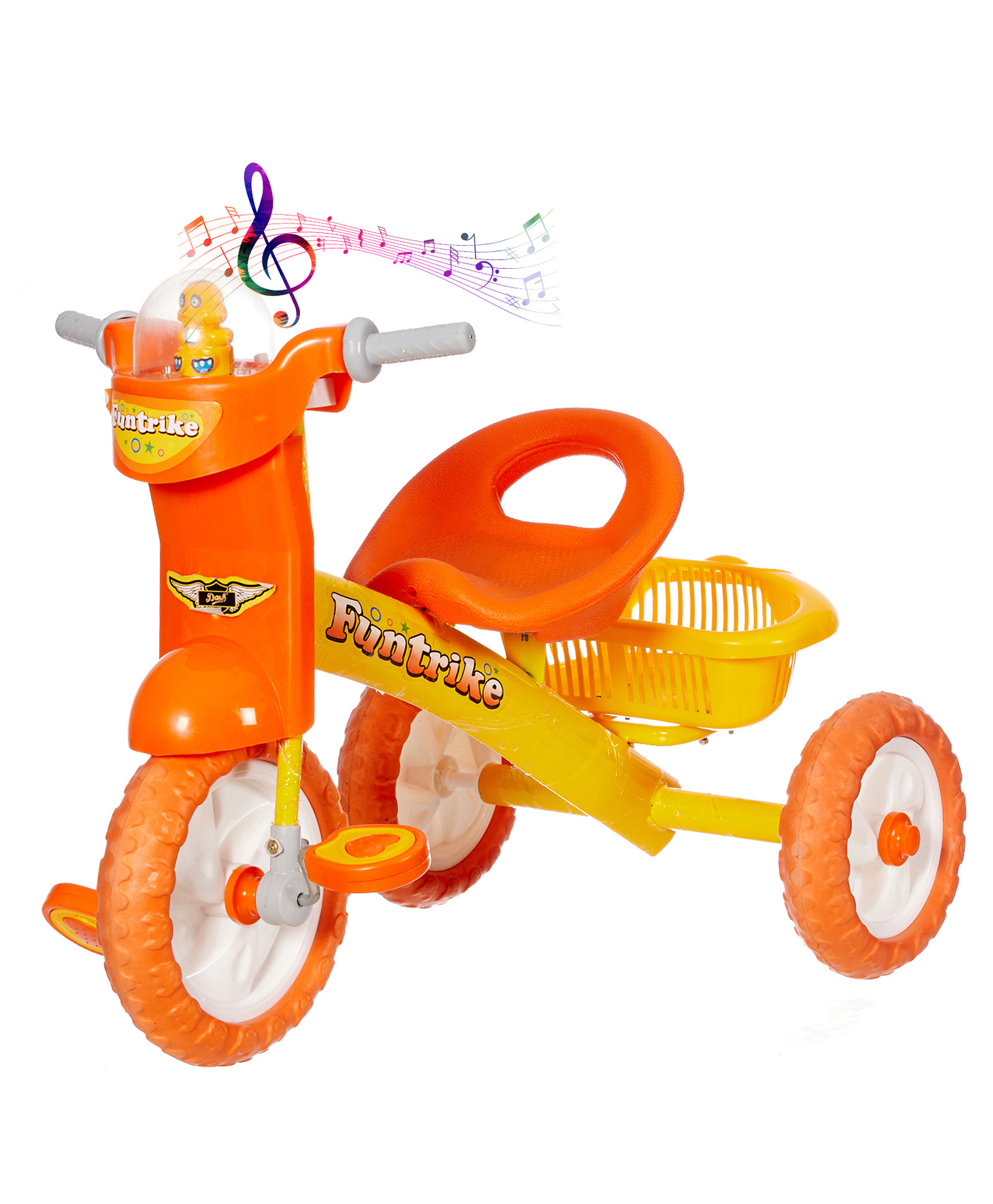 Dash Musical Baby Tricycle for Kids | Pedal Ride-On Trike with Music, Light & Storage Basket | Ideal for Boys & Girls-image-12