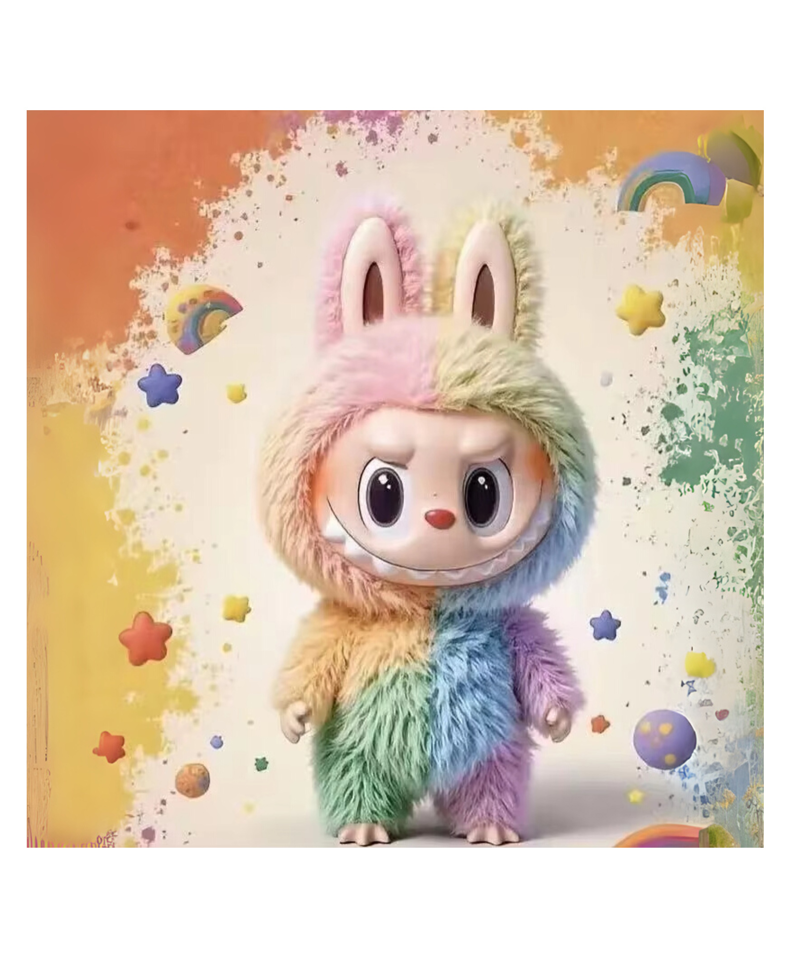 Yamama The Monsters - Rainbow Cute Doll Plush Blind Box, Monsters Blind Box Figures, Collectible Toys Home Decorations, Holiday Birthday Gifts,17cm (Pack of 1 Color and Design May Vary )-picture-12